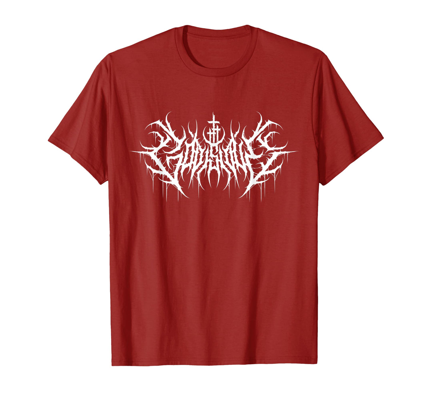 Funny Cross Jesus God Is Love Death Metal Design T-Shirt