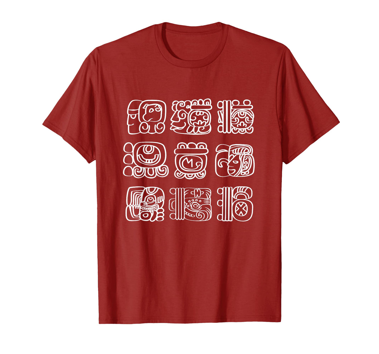 Vintage Mayan And Aztec Maya Hieroglyphs T-Shirt