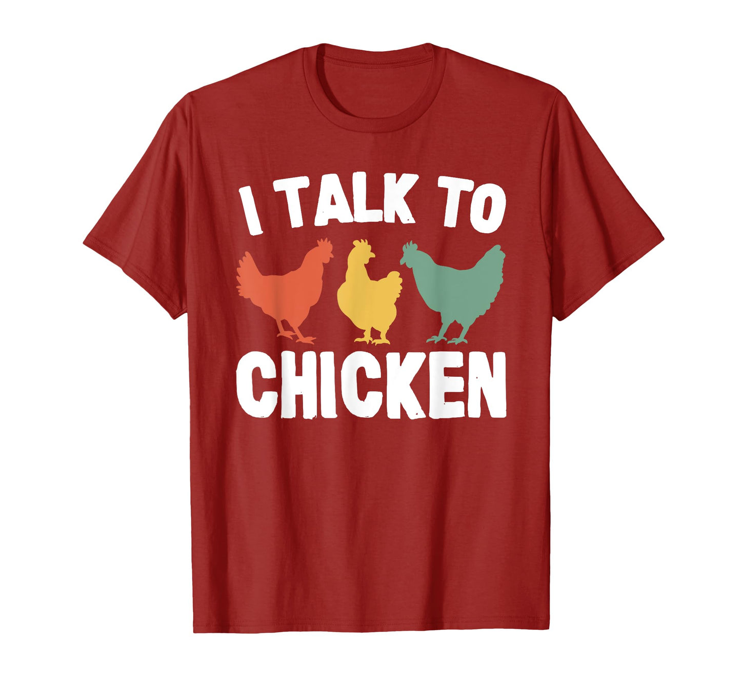 Joyouse Clothing I Talk To Chicken Funny Vintage Black Unisex T-Shirt