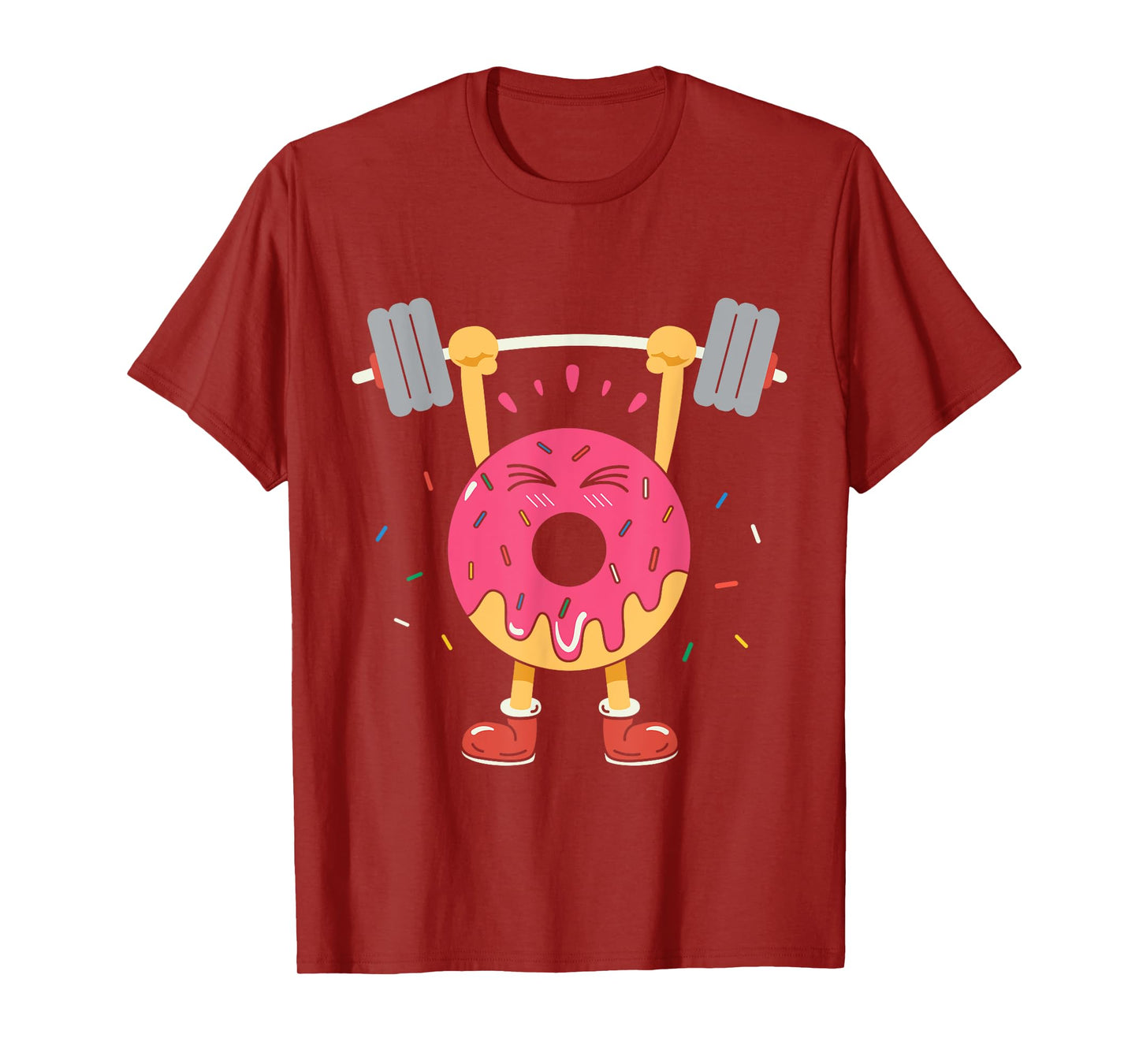 Weightlifting Funny Fitness Workout Gym Donut Lover Gift T-Shirt