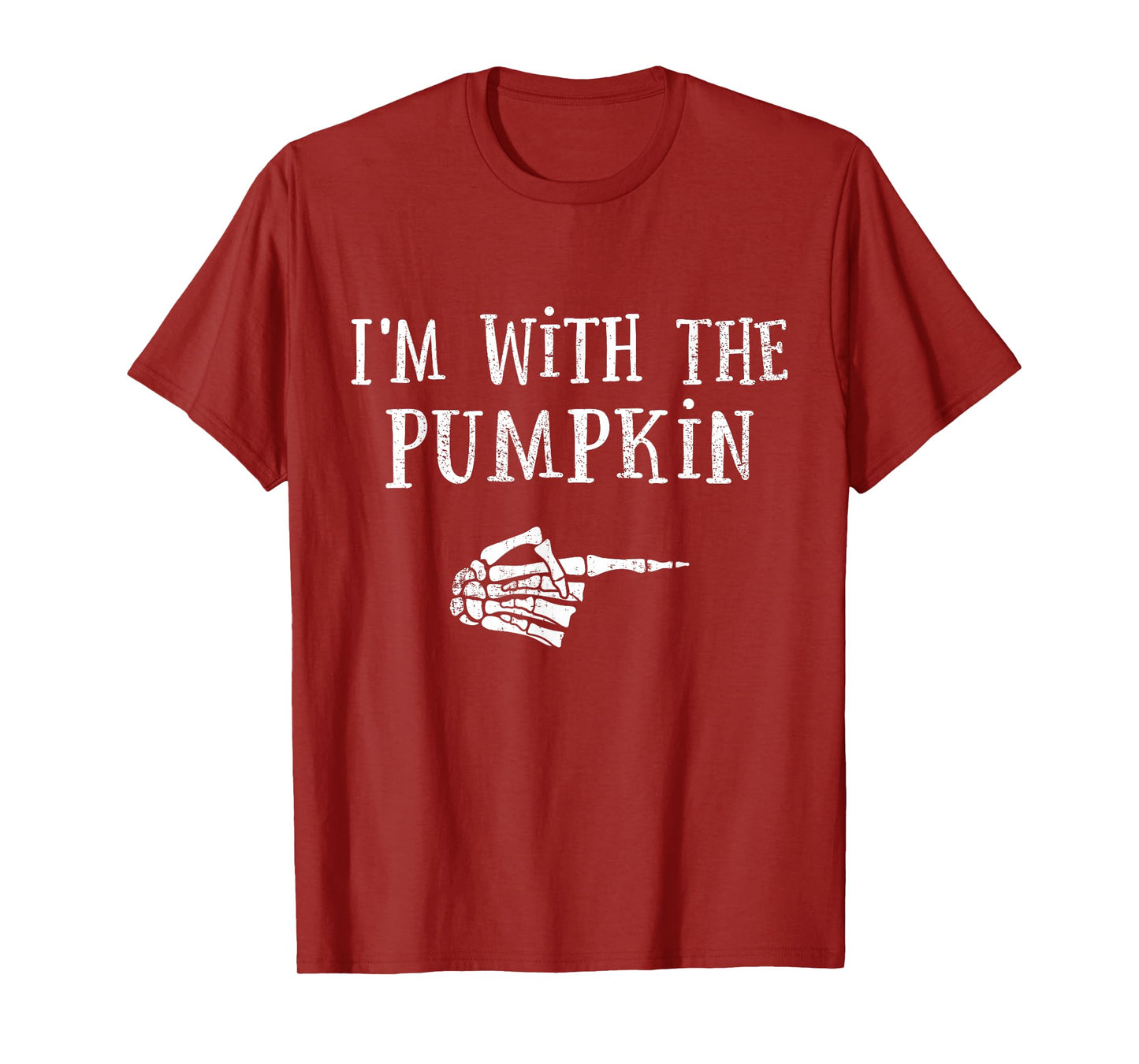 Im with pumpkin matching partner couple costume halloween T-Shirt