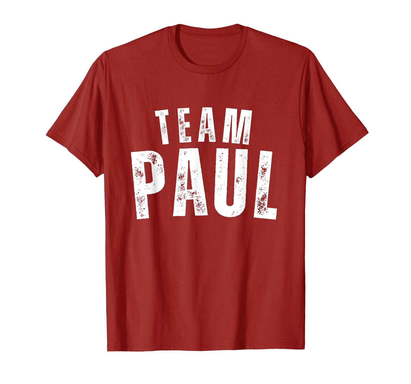 Paul Family Name Vintage Personalized Name T-Shirt for Unisex-Adults & Unisex-Kids, Black, Small, Short Sleeve