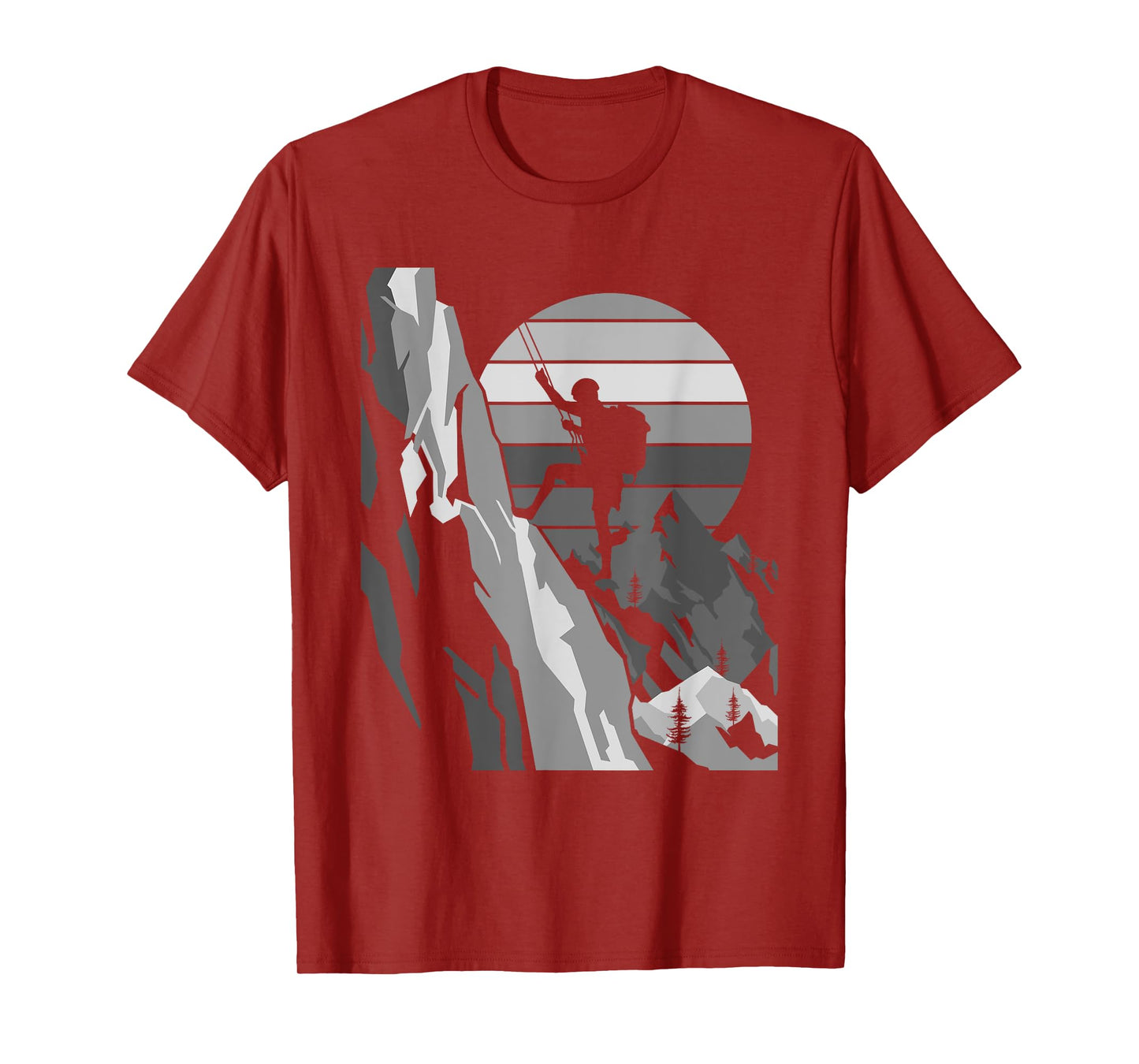 Mountain Climber Funny Rock Climbing Bouldering Men Women T-Shirt