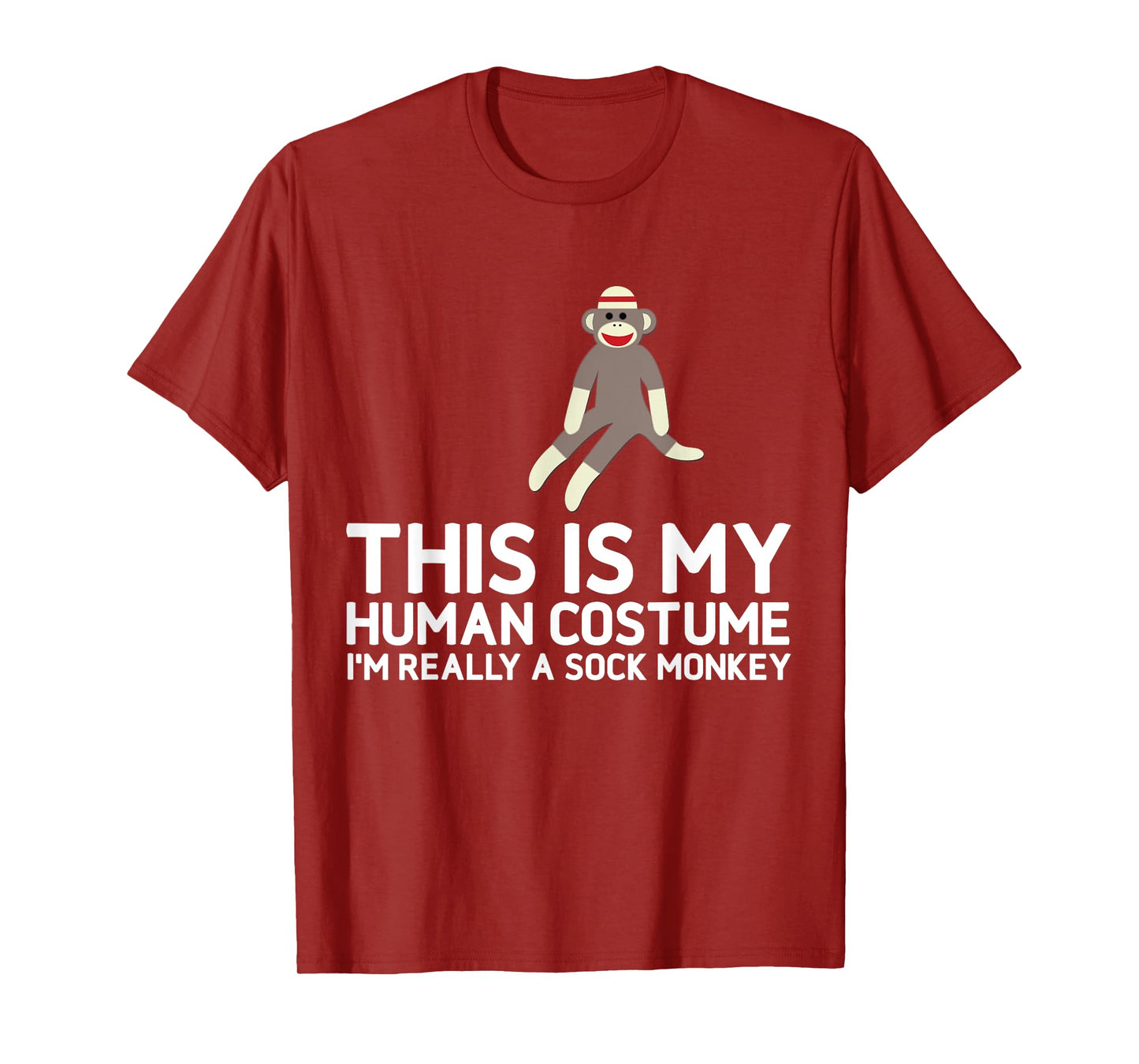 Funny Sock Monkeys Tee for Sock Monkey Lovers Human Costume T-Shirt