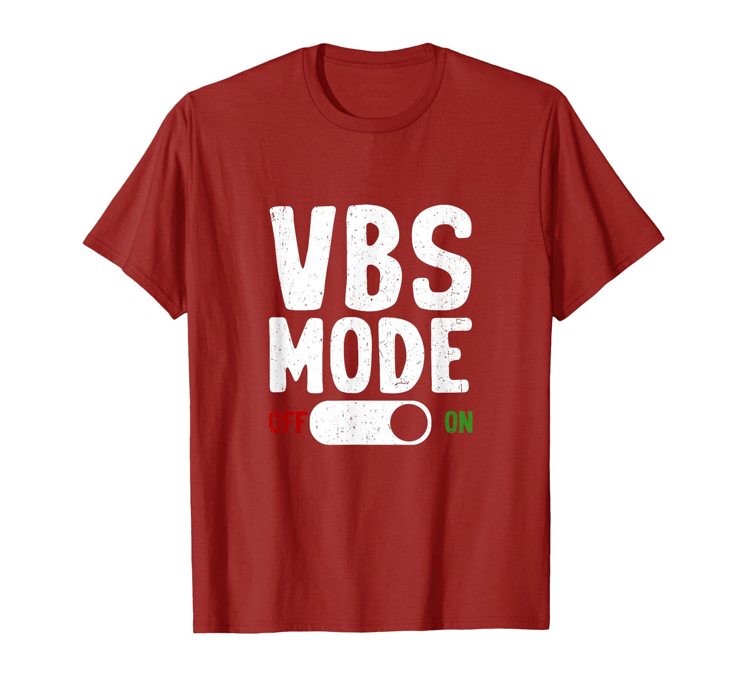 VBS Vacation Bible School Mode On Summer Christian Teacher T-Shirt