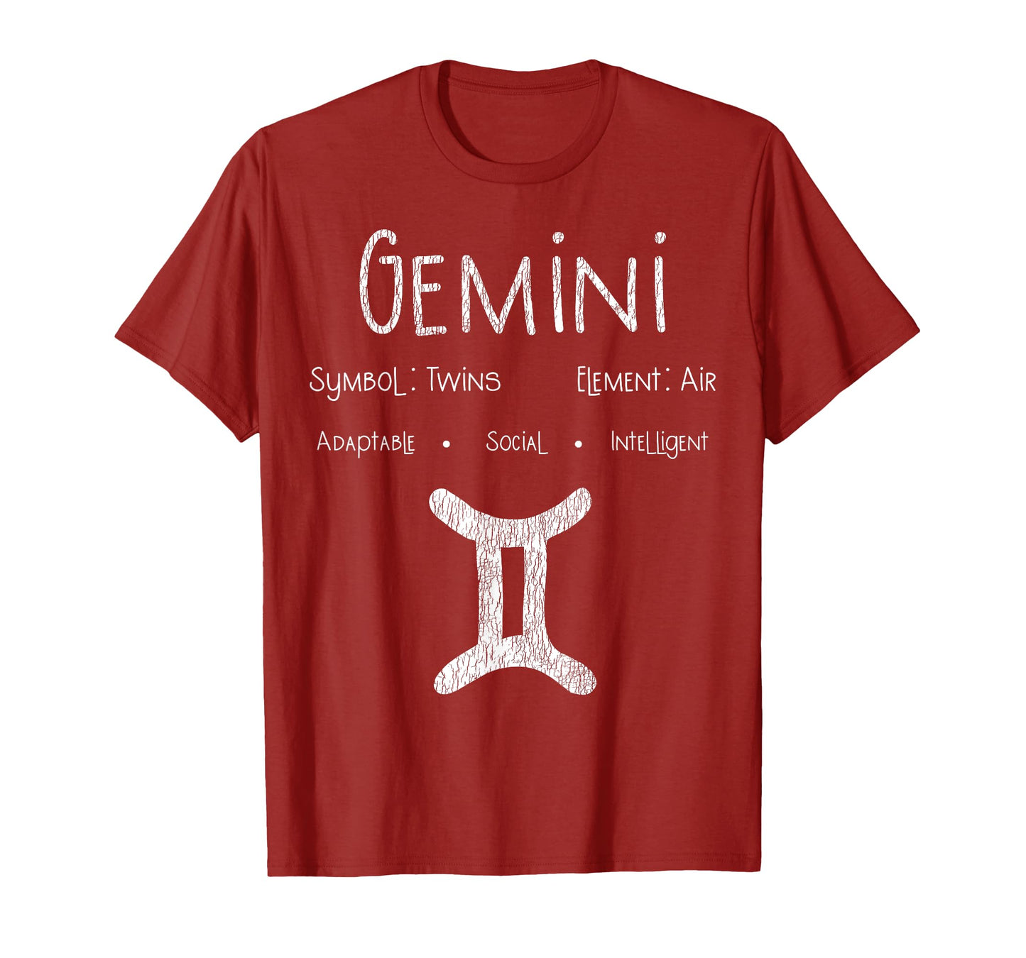 Vintage Gemini Birthday Horoscope Zodiac Sign Astrology Bday T-Shirt