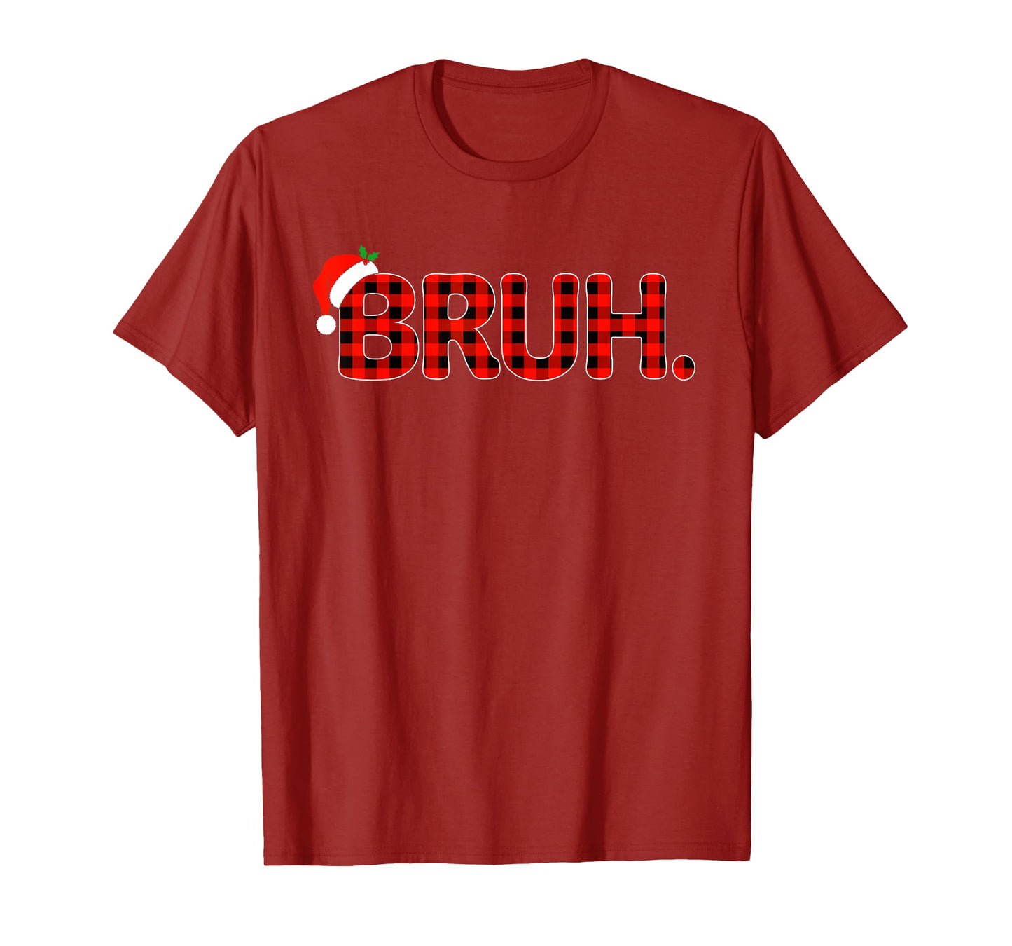 Bruh Christmas Shirt for Boys Girls Kids Funny Xmas Pajamas T-Shirt