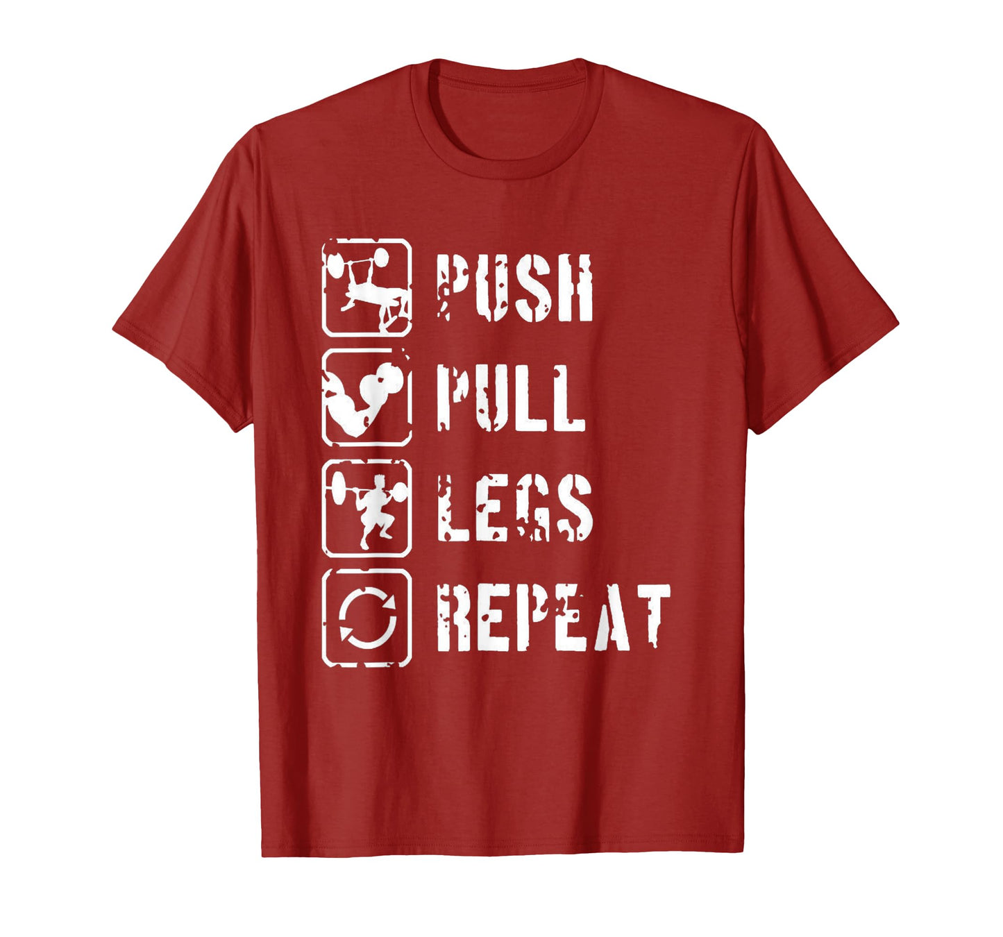 Eat Sleep Gym Repeat Men's Bodybuilding Gym Fitness T-Shirt