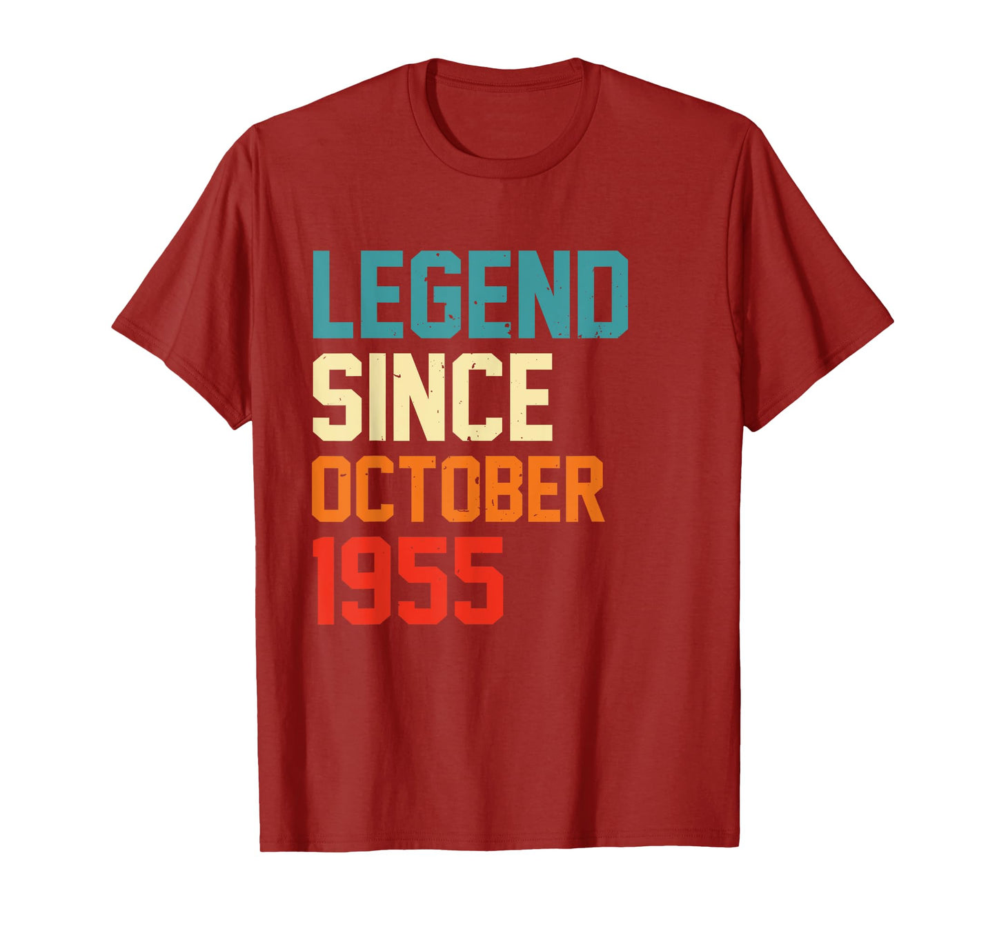Funny Legend Since October 1955 Birthday Year T-Shirt