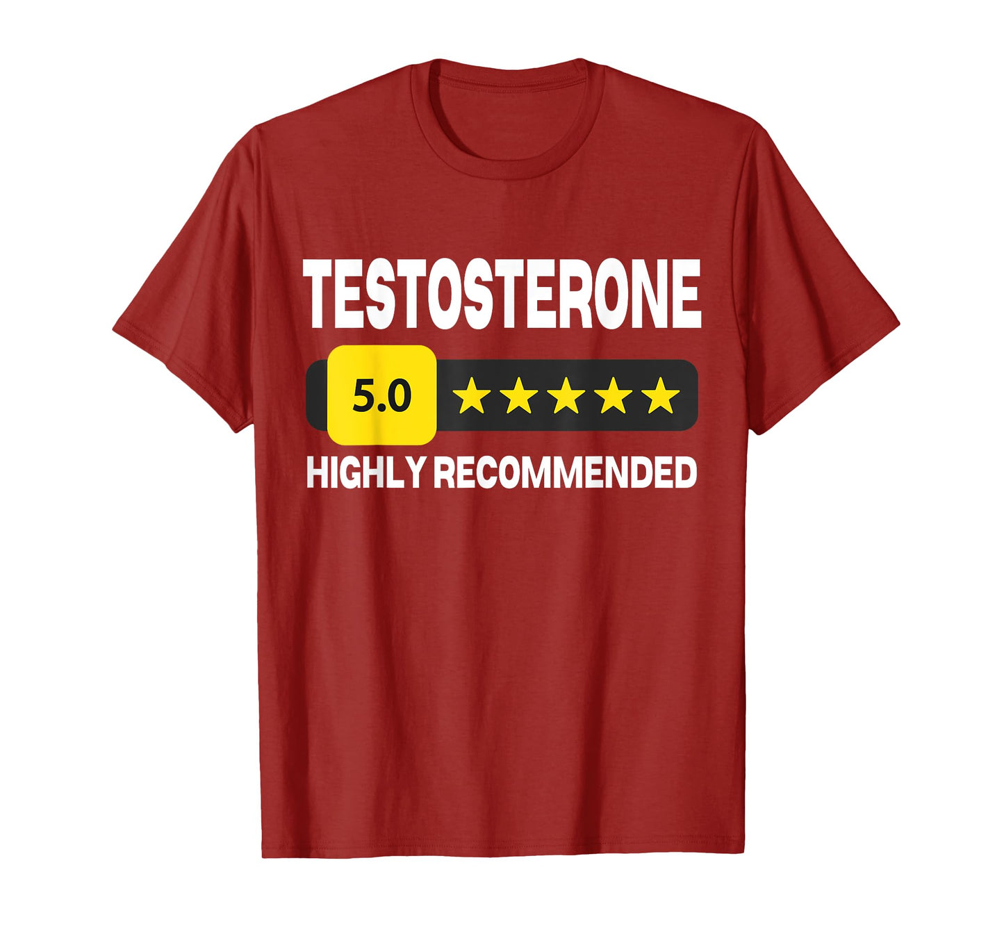 Funny Testosterone Test Testo TRT Therapy Bodybuilding Humor T-Shirt