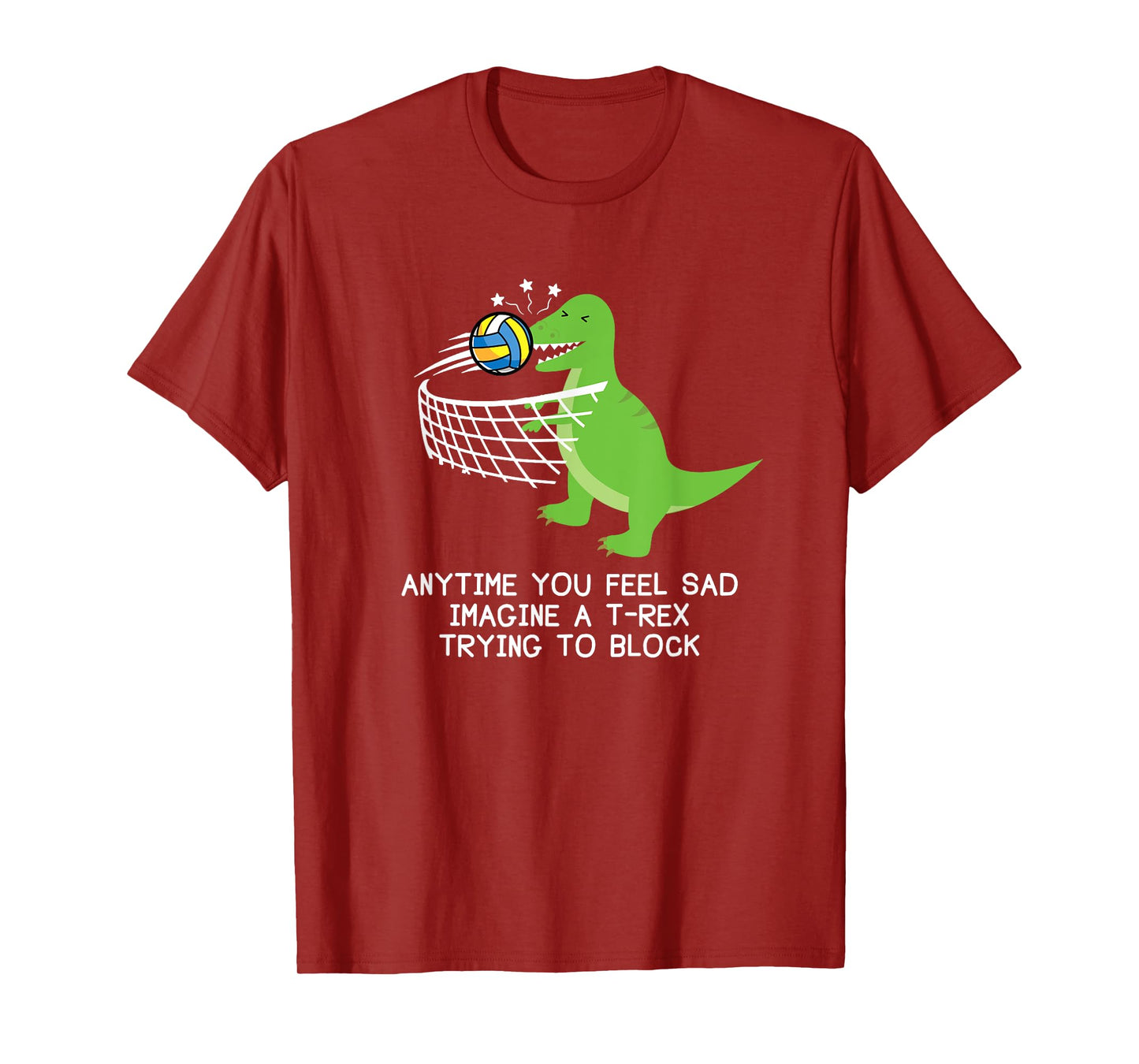 Volleyball T-Rex T-Shirt, Funny Volleyball Player Shirt T-Shirt