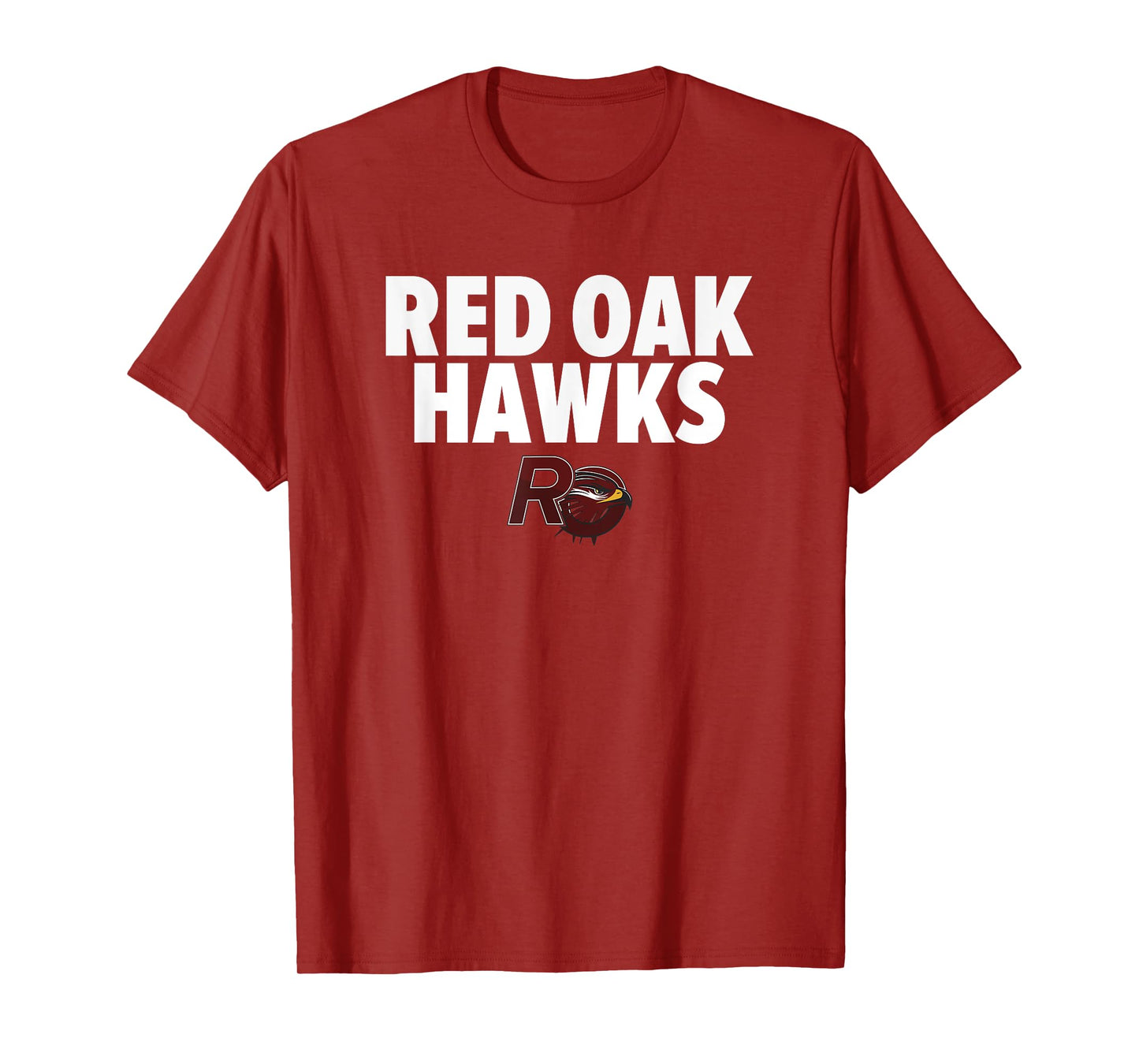 Red Oak Hawks Logo Bold HS T-Shirt