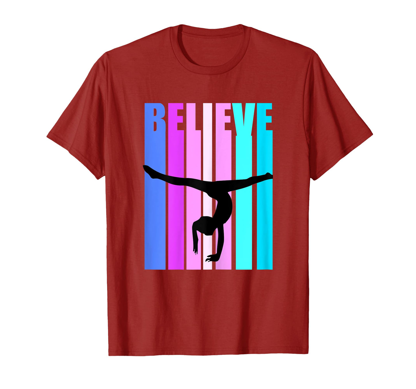 Girls Gymnastics Motivational Inspiring Handstand Queen T-Shirt