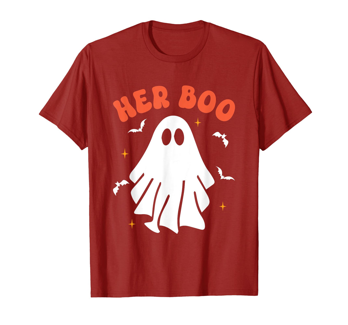 Her Boo & His Boo Funny Matching Halloween Pajama Couples T-Shirt