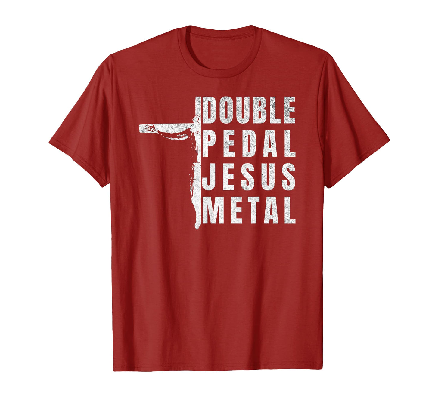 Christian Metal Rock Double Pedal Jesus Metal Religious T-Shirt
