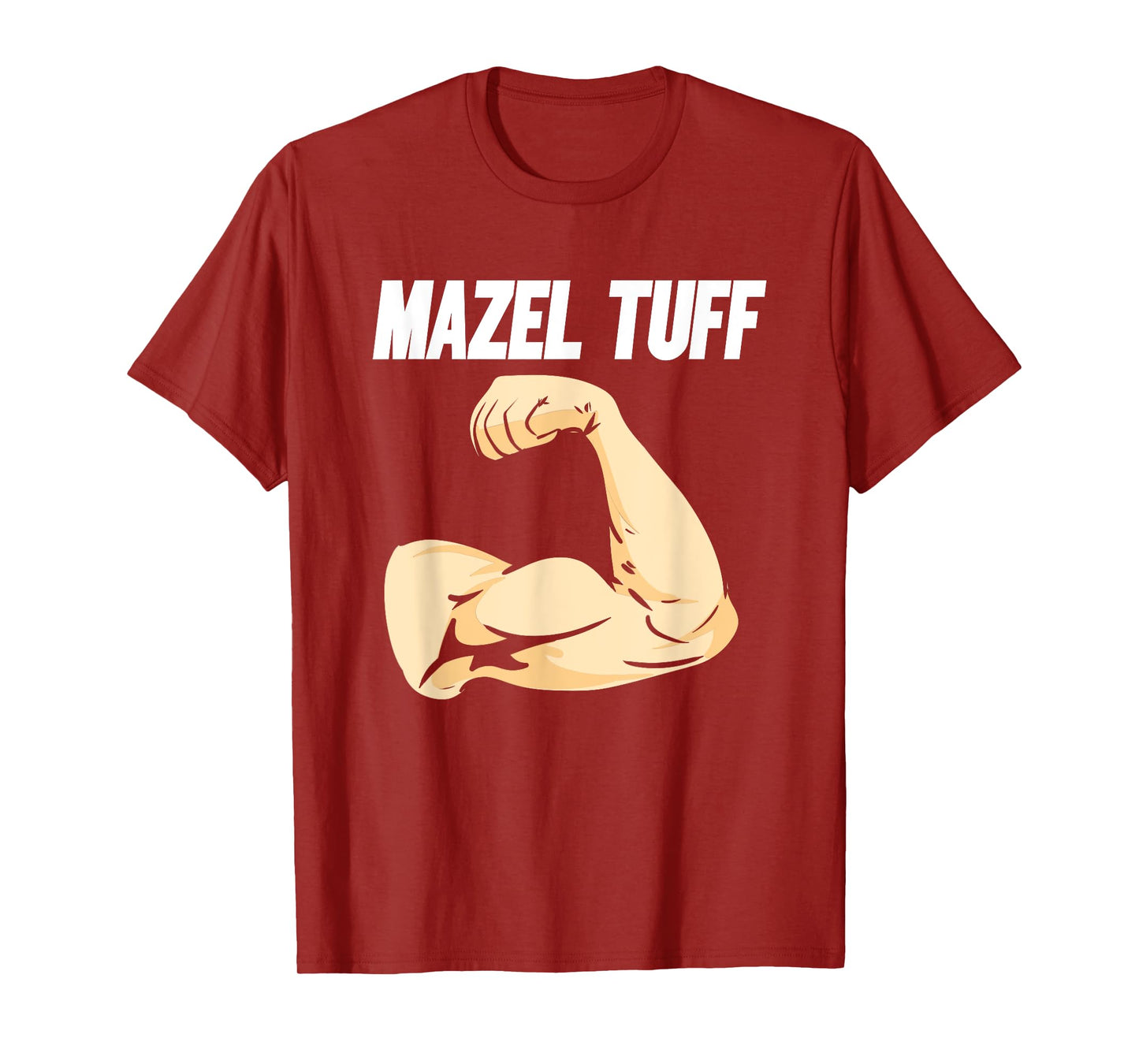 Mazel Tuff Strong Jewish Trendy Jew Work Out Gym Hanukkah T-Shirt