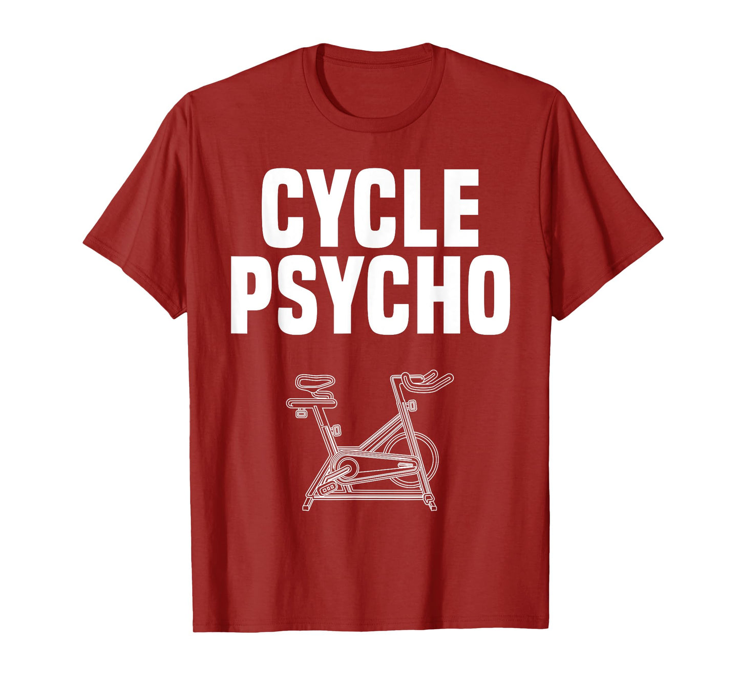 Time to Spin Apparel Cycle Psycho Spin Class Funny Spinning Cycling Gym Workout T-Shirt