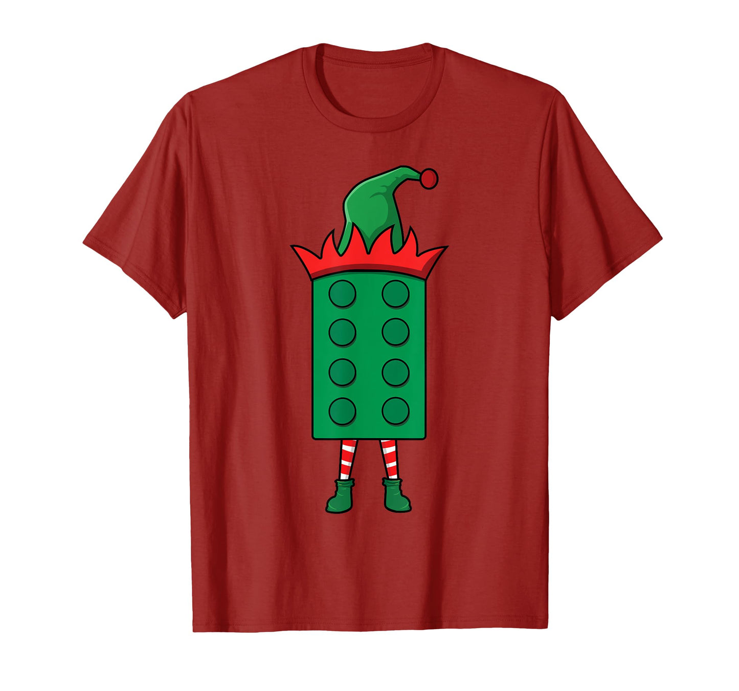 Elf Block Building Christmas Builder Brick Master Builder T-Shirt