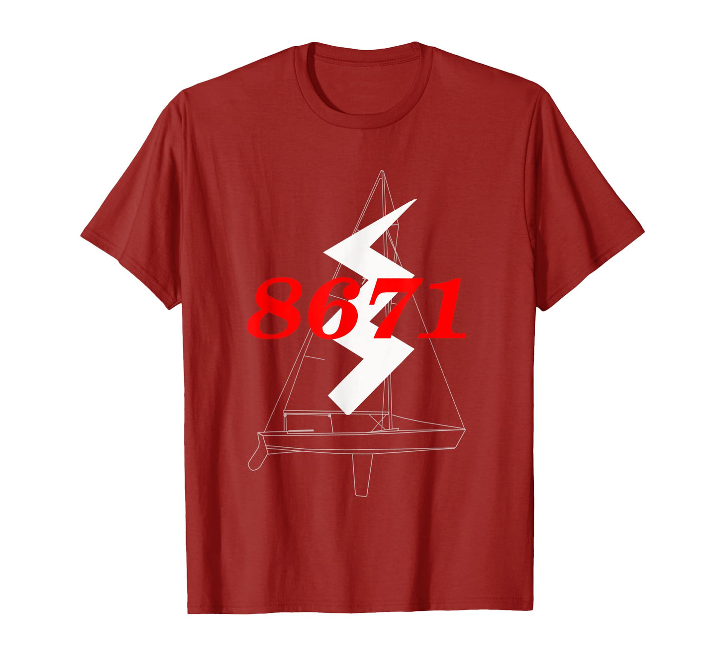 Classic Woody Lightning Sailboat #8671 T-Shirt