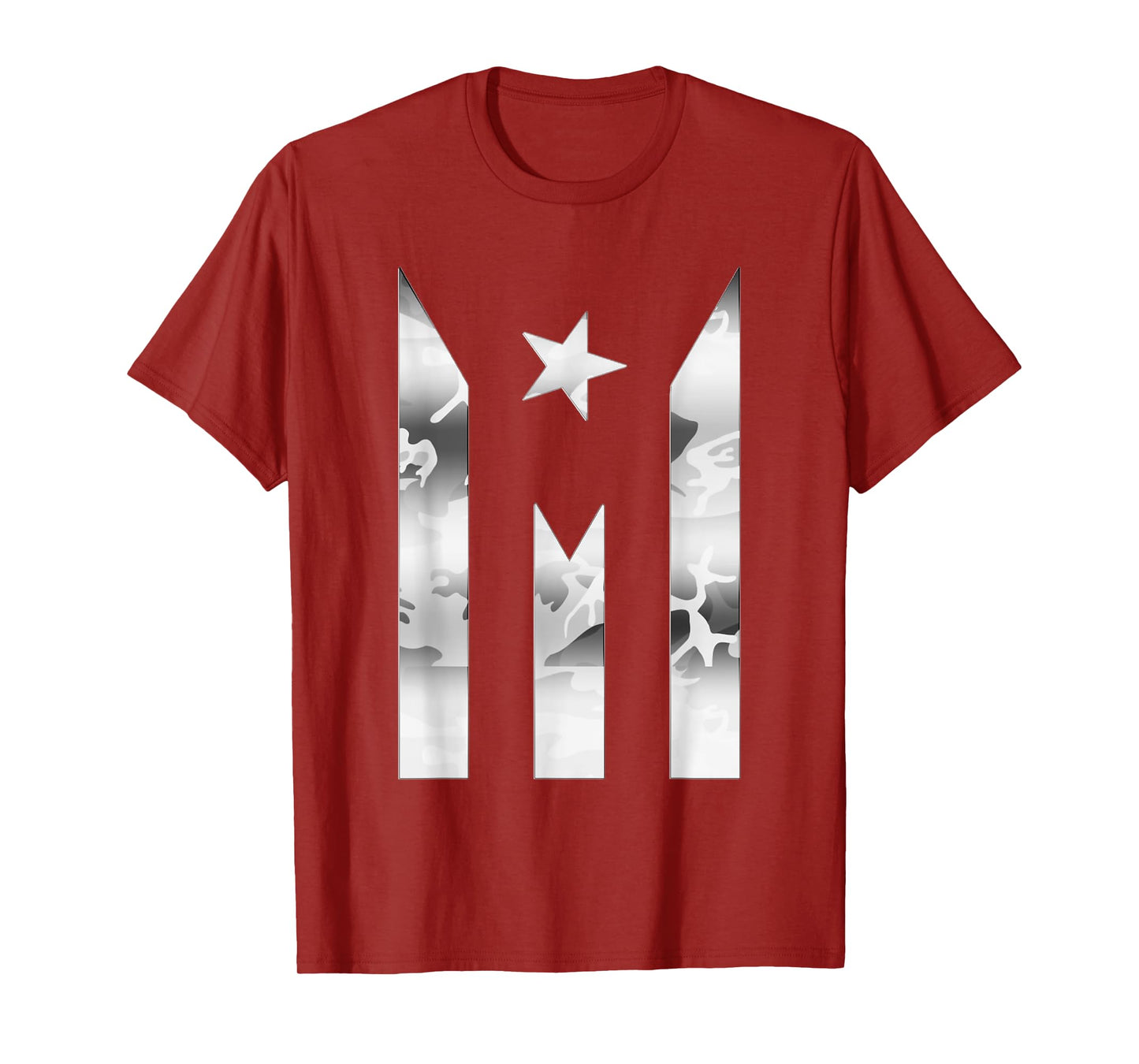 Boricua Strong Puerto Rico Resiste Black Flag Camo T-Shirt - Men's Unisex Adults Classic Fit Short Sleeve Crew Neck T-Shirt - Small - Black - 1 Count