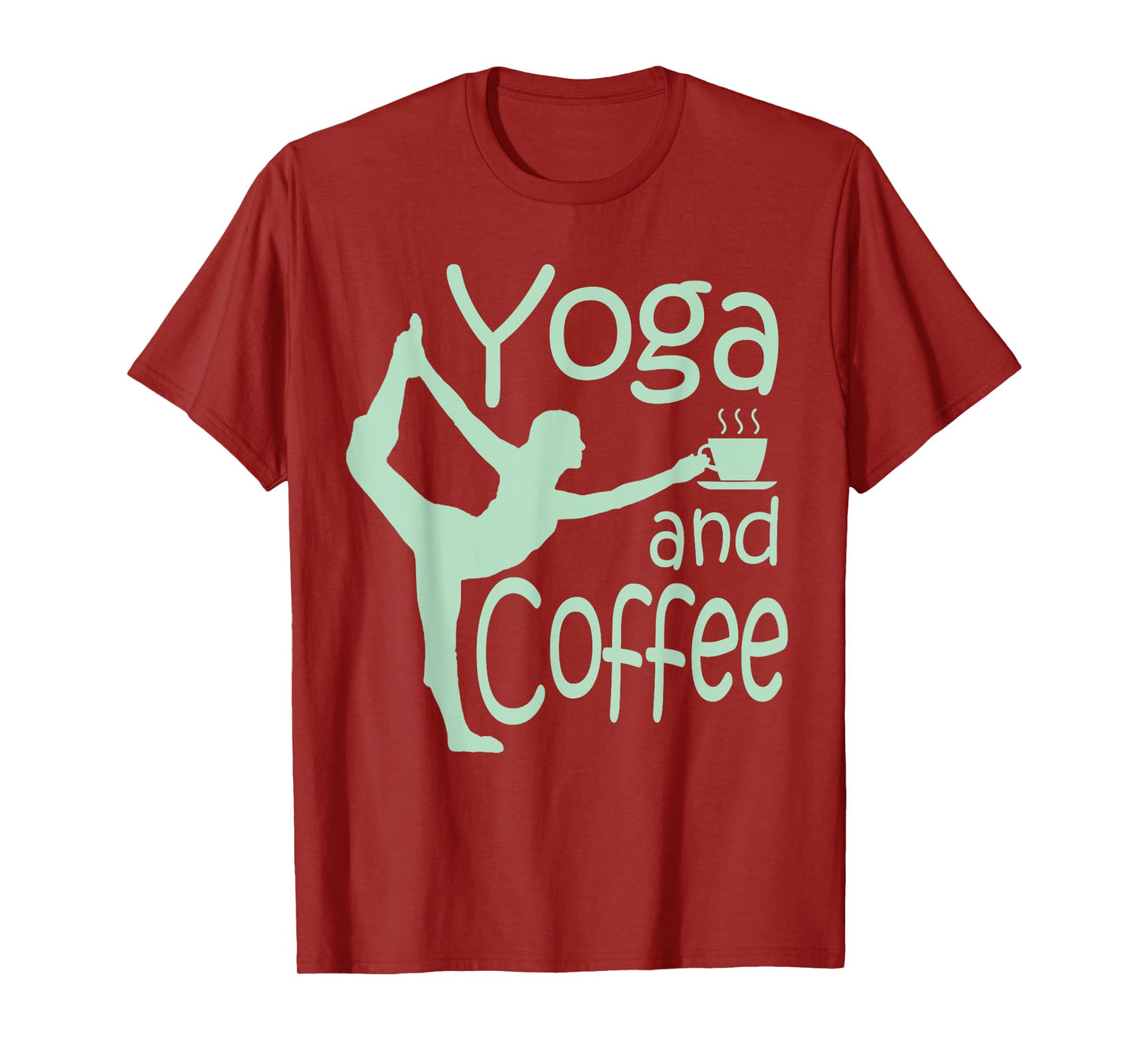 yoga for women with sayings yoga and coffee T-Shirt