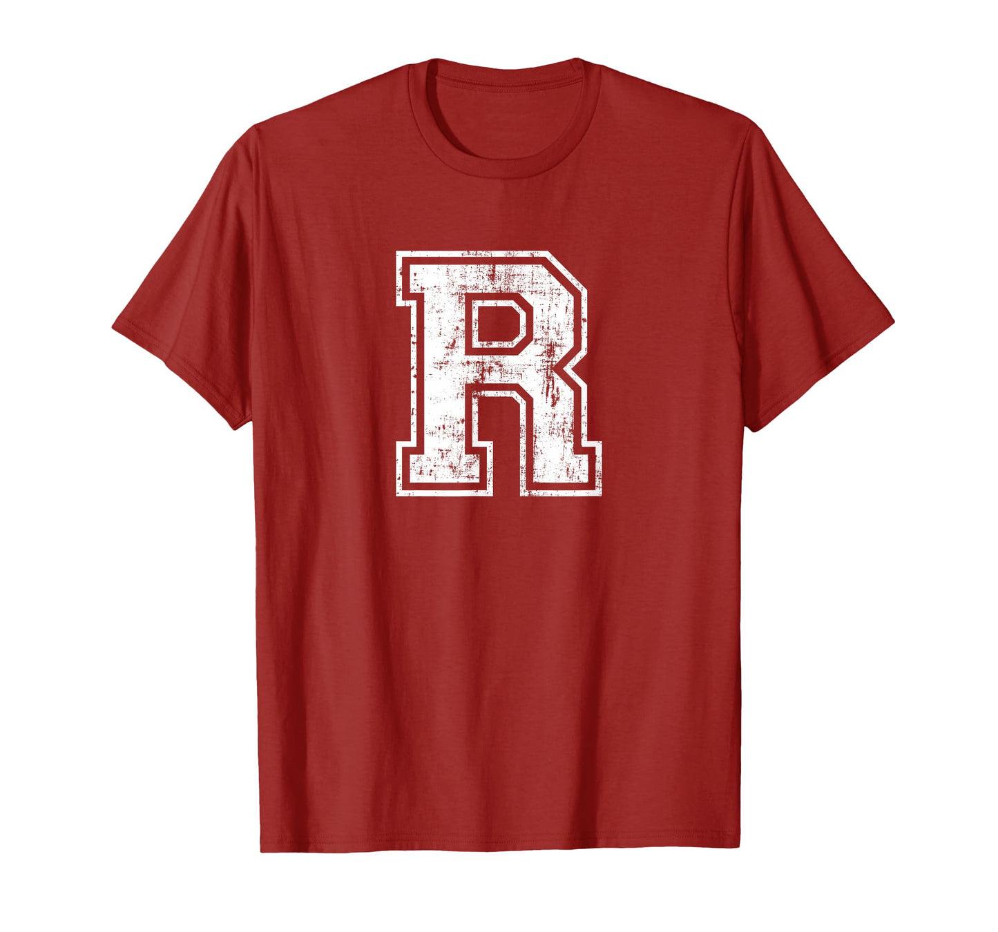 Letter R Uppercase Alphabet Initial School College Varsity T-Shirt