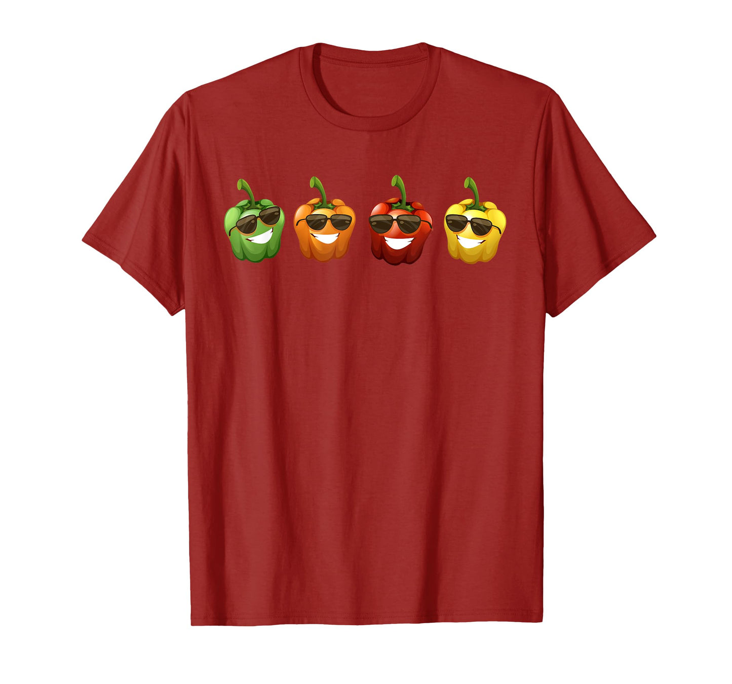 Team Of Bell Peppers Sunglusses Love Veggie Salad Costume T-Shirt