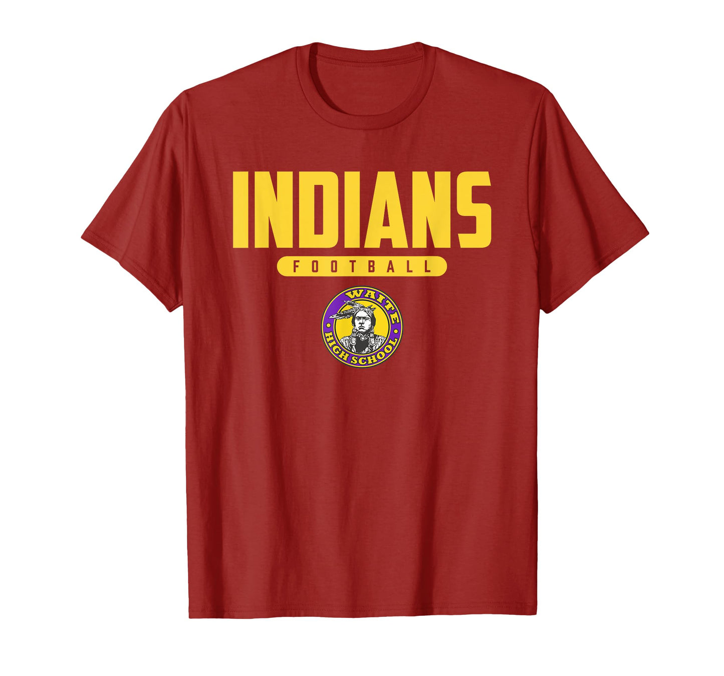 Morrison R Waite Indians Logo Football HS T-Shirt