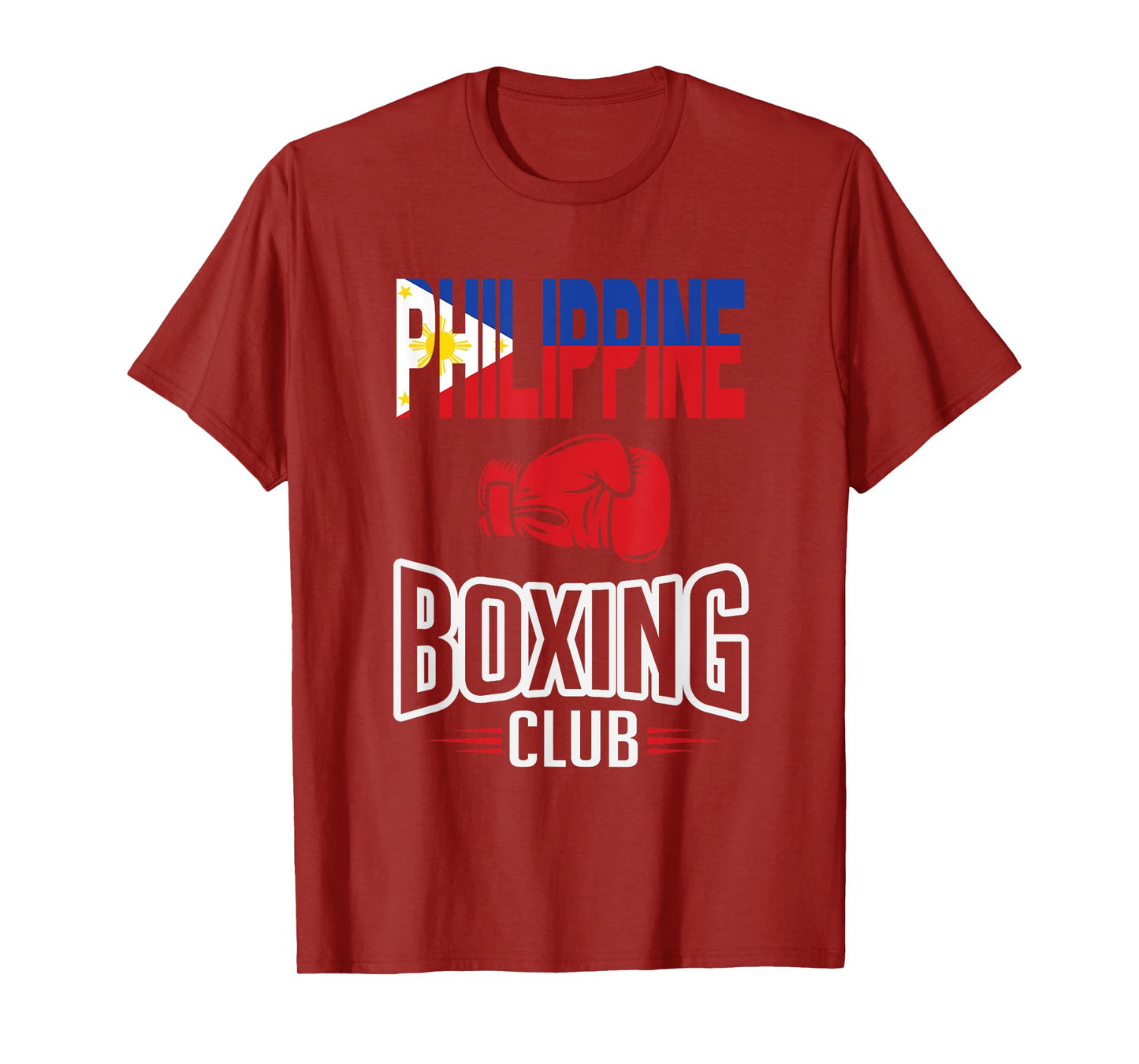 Philippine Flag Boxing Club Filipino Pinoy T-Shirt T-Shirt