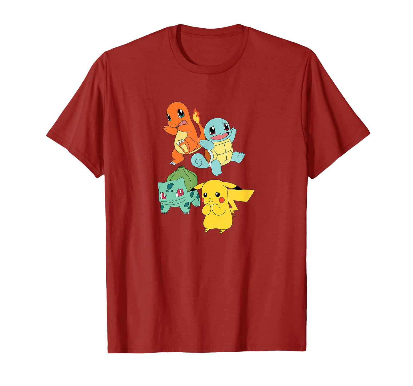 Pokémon - Pikachu Bulbasaur Squirtle Charmander T-Shirt