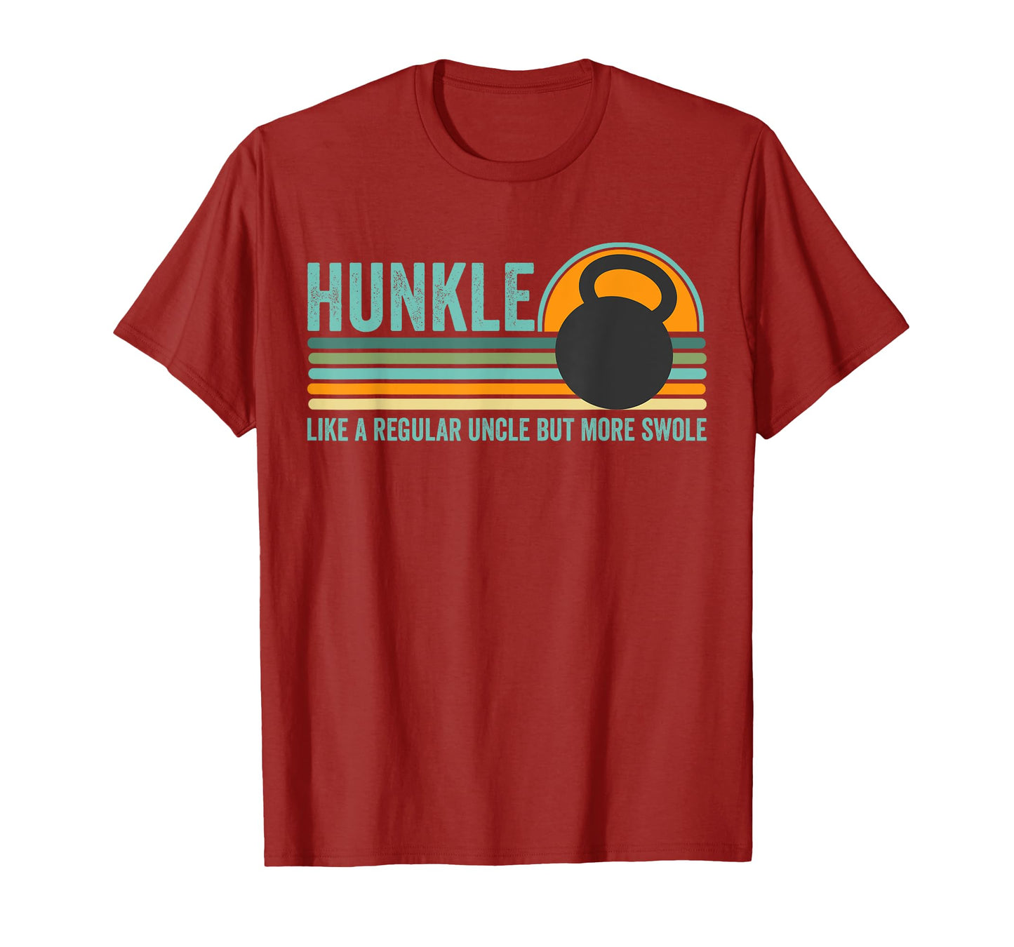Hunkle Funny Uncle Gift Hunky Uncle Swole Meme Body Builder T-Shirt