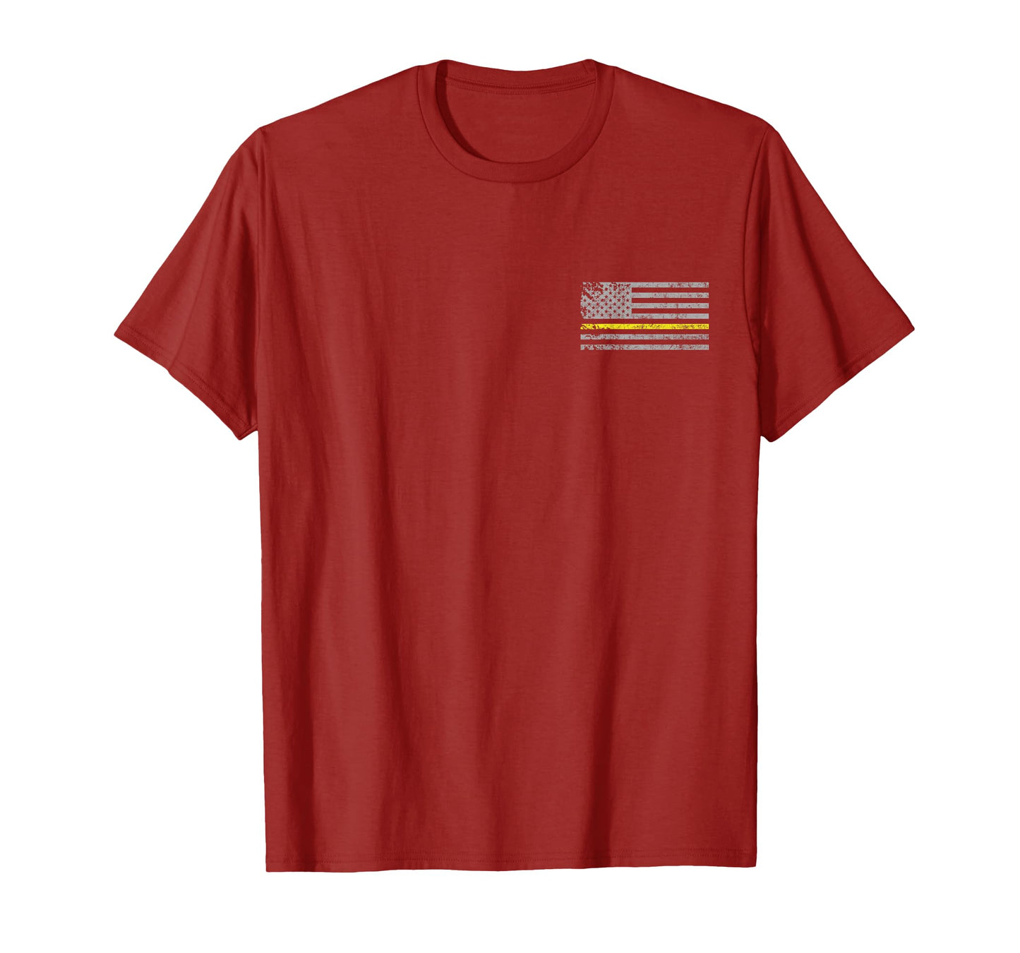 Thin Yellow Line American Flag Emergency Dispatcher T-Shirt