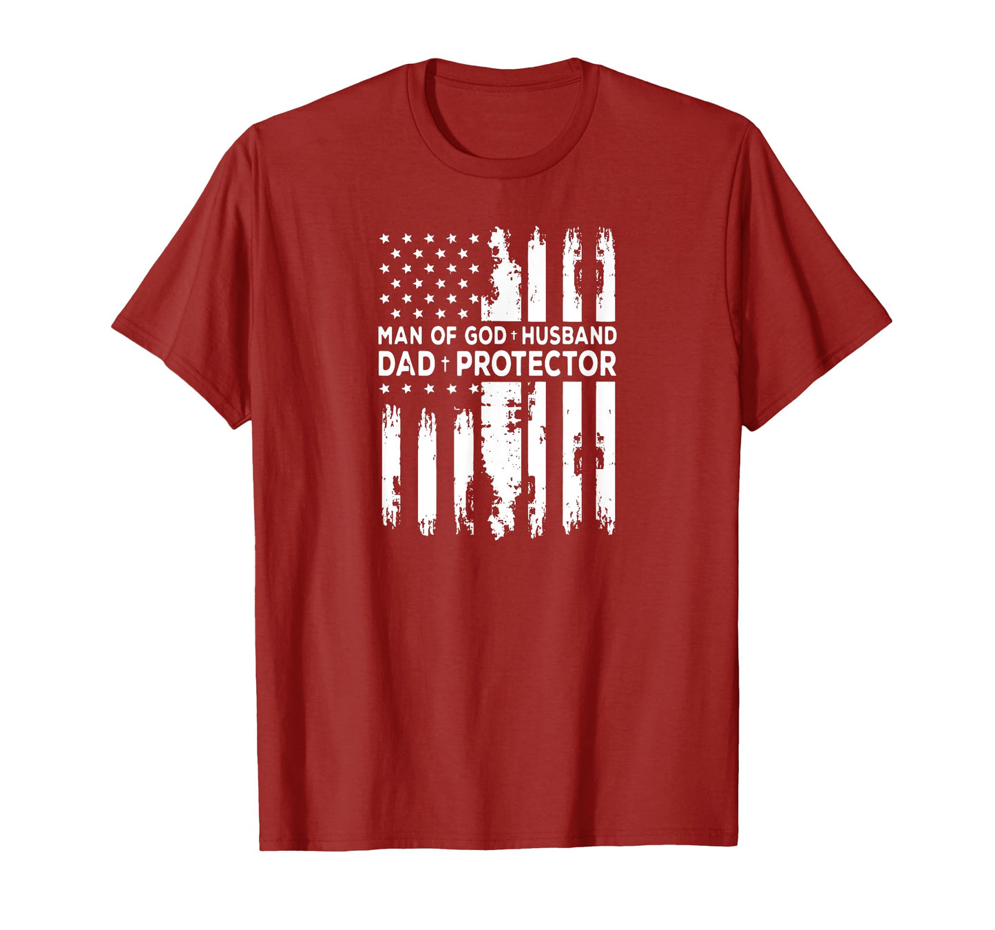 Jesus God Religious Man of God Husband Dad Protector T-Shirt
