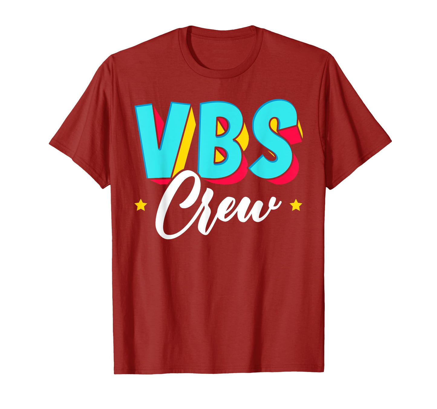 VBS Crew Vacation Bible School Paint Splatter Christian T-Shirt
