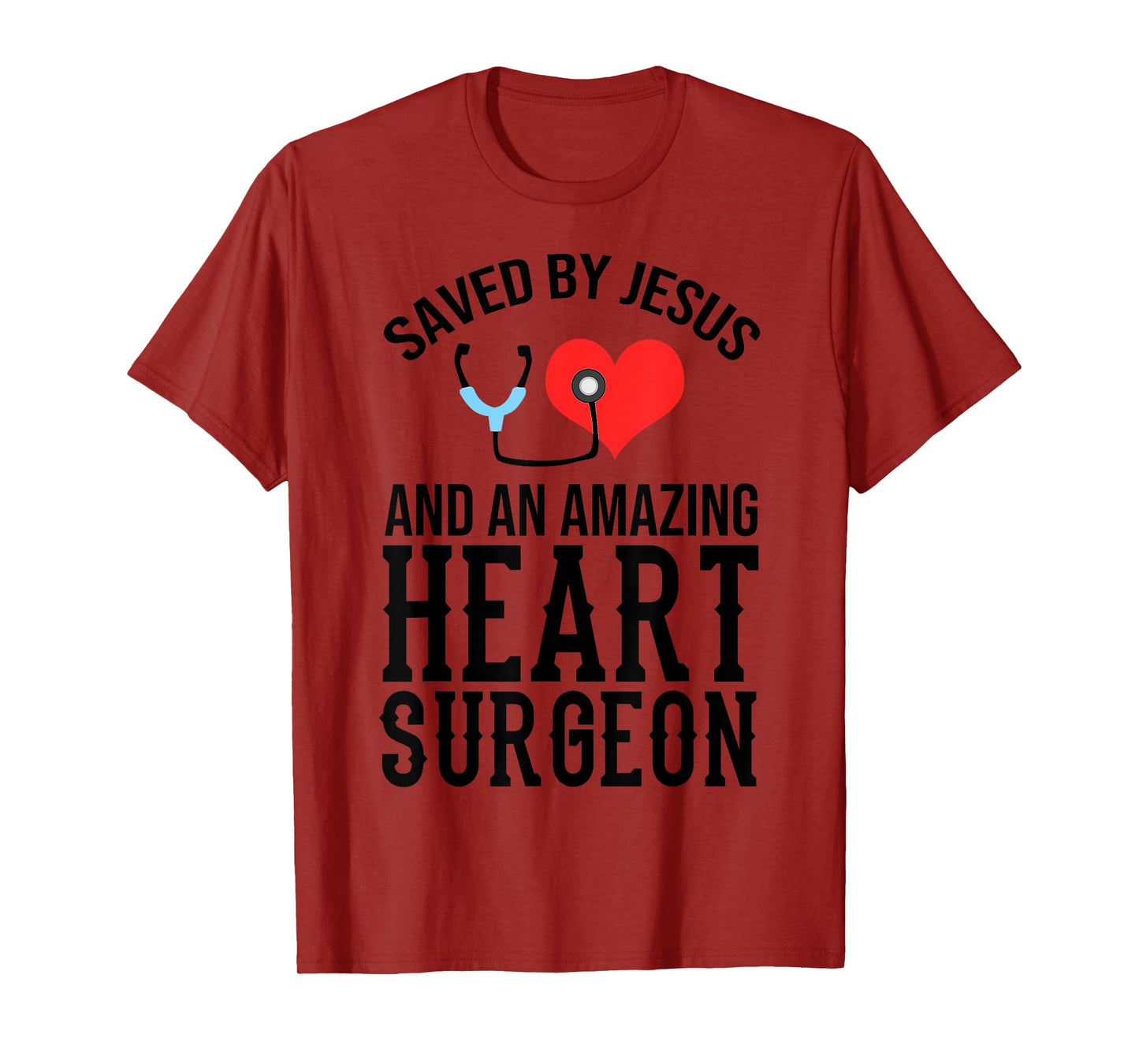 Funny Open Heart Surgery Gift Men Women Cool Jesus Surgeon T-Shirt