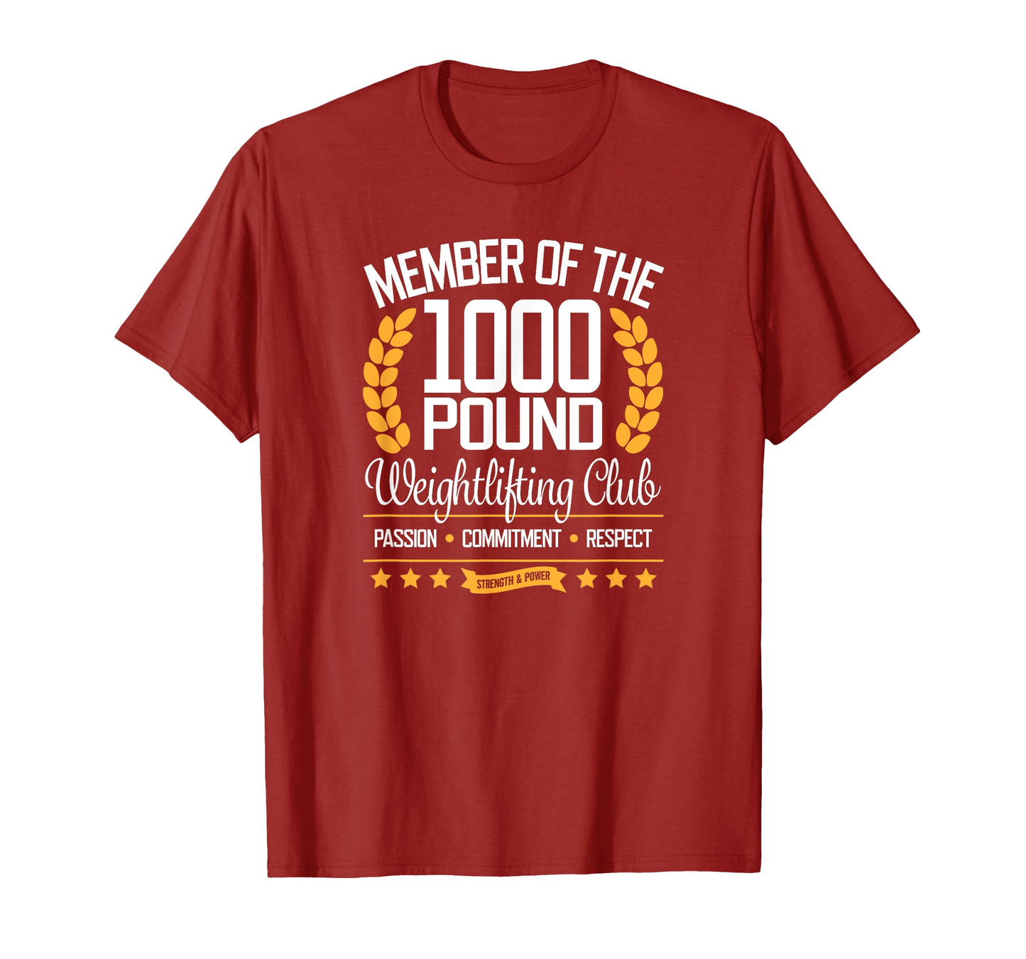 Powerlifter Bodybuilder Gift Tee 1000 Pound Club T-Shirt T-Shirt