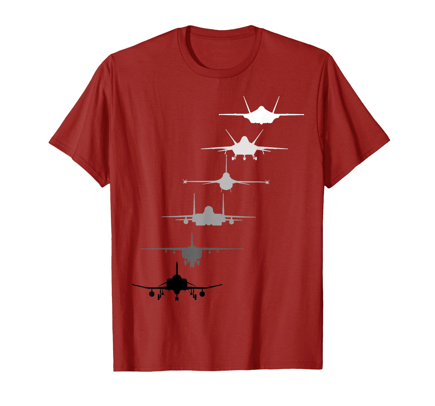 Air Force Fighter Jets F-4 F-111 F-15 F-16 F-22 F-35 T-Shirt