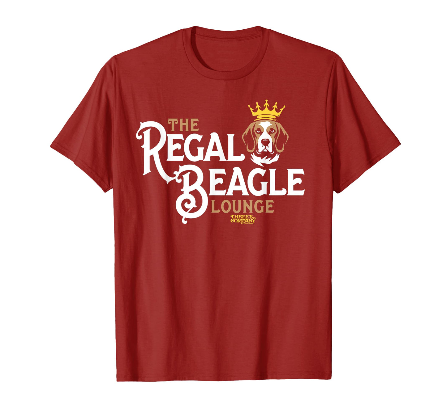 The Regal Beagle Pub Three's Company Retro Dog Crown Men Women Girls Kids T-Shirt