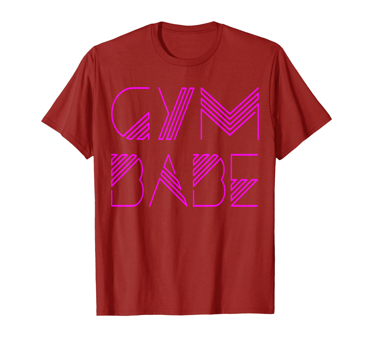 Gym Babe Sassy 80s Lettering Typography Workout T-Shirt T-Shirt