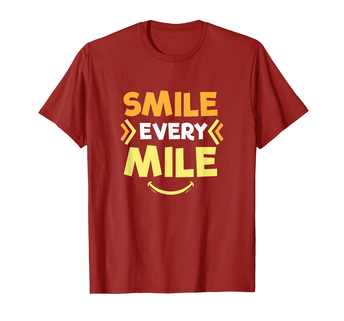 Smile Every Mile Funny Runners Gift T-Shirt