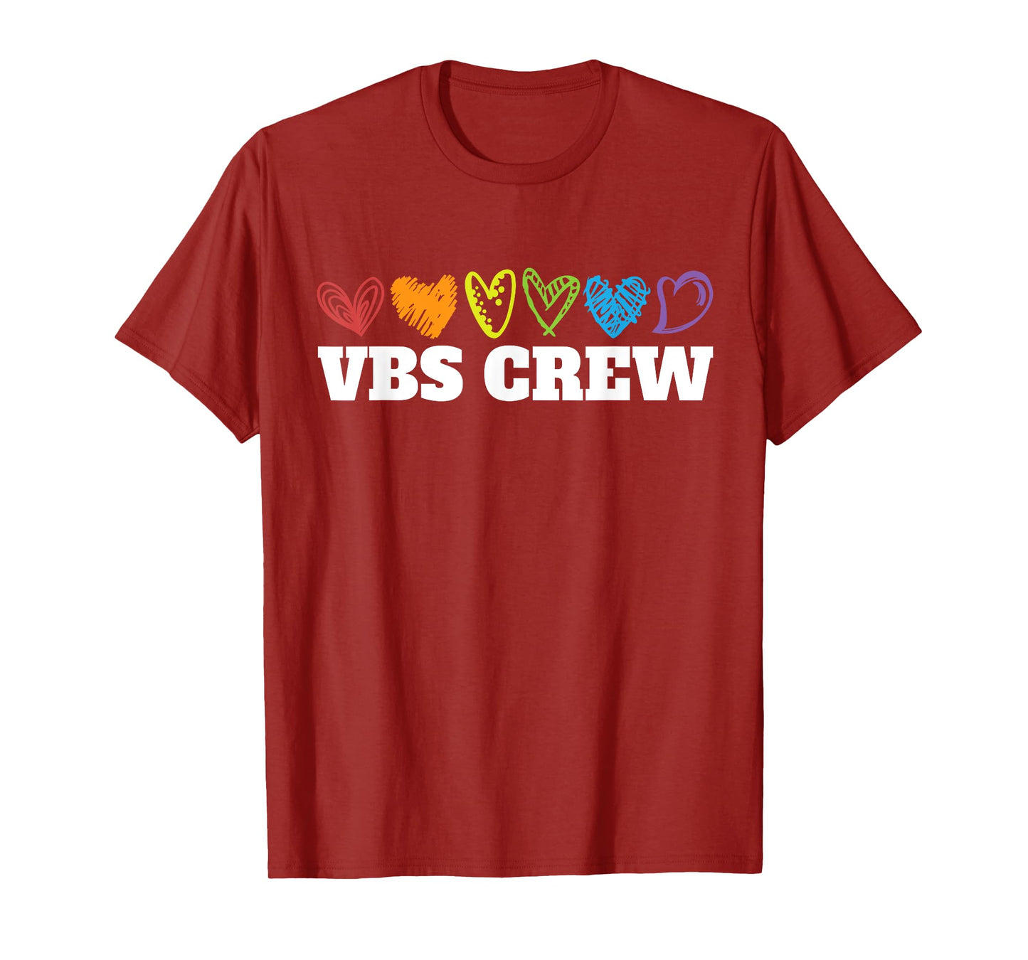 VBS Crew Hearts Vacation Bible School Squad Bible Study T-Shirt