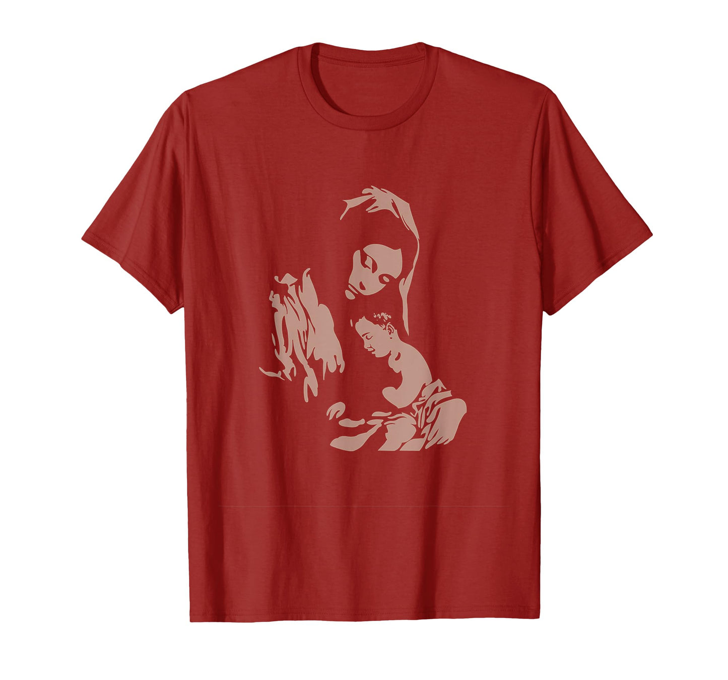Our Lady Virgin Mary with Baby Jesus Catholic Sacred Apparel T-Shirt