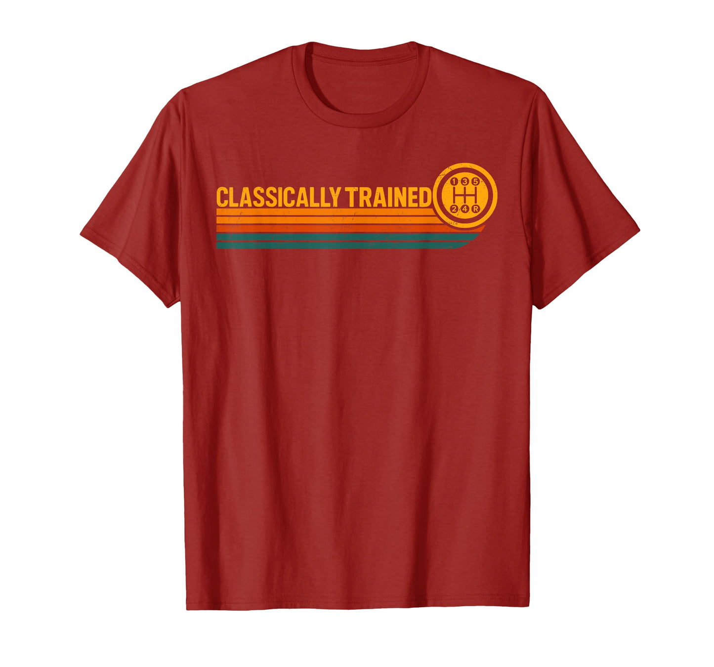 Retro Stick Driver Classically Trained Manual Transmission T-Shirt