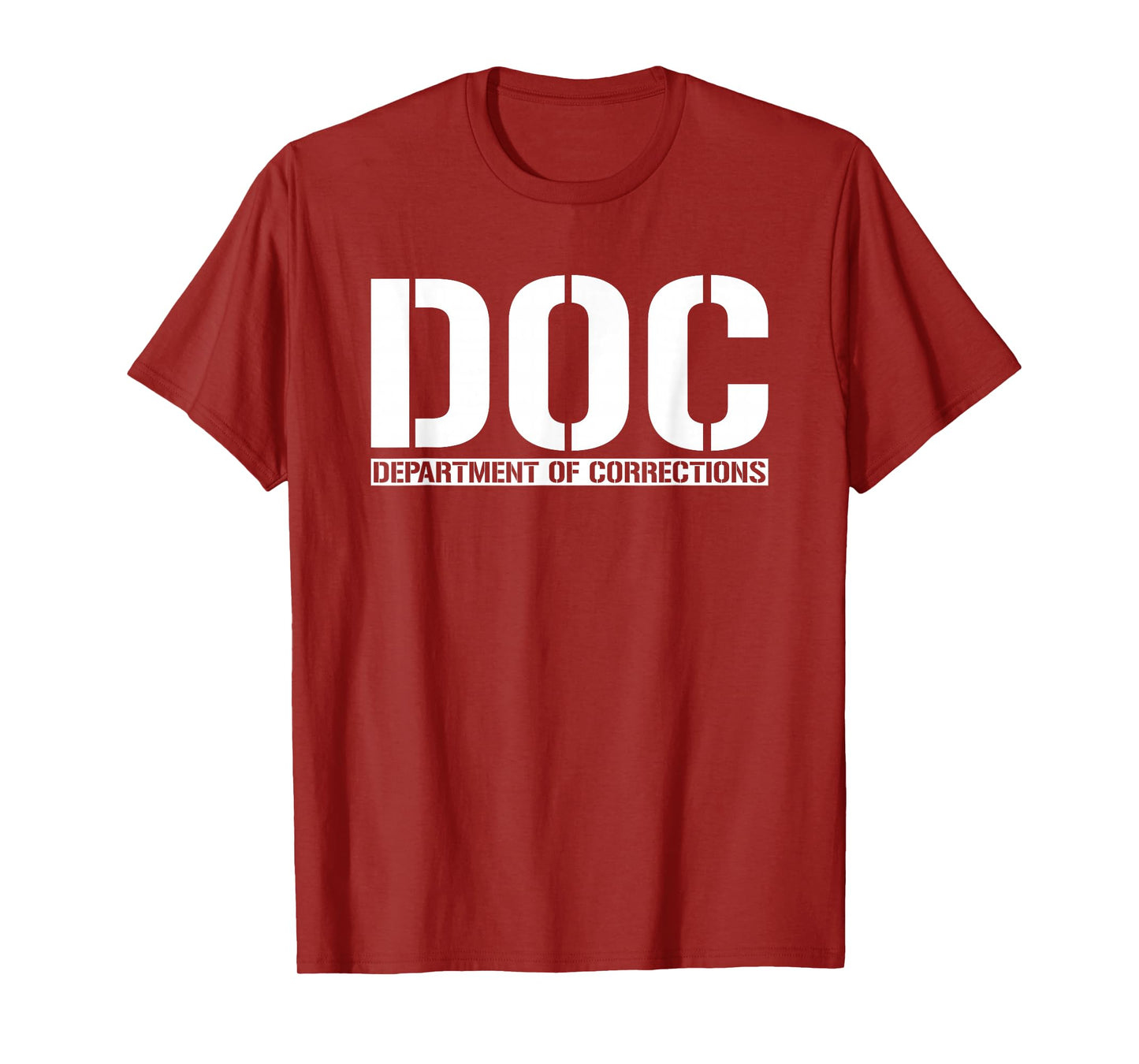 DOC DEPARTMENT OF CORRECTIONS INMATE OFFICER COSTUME TEE T-Shirt