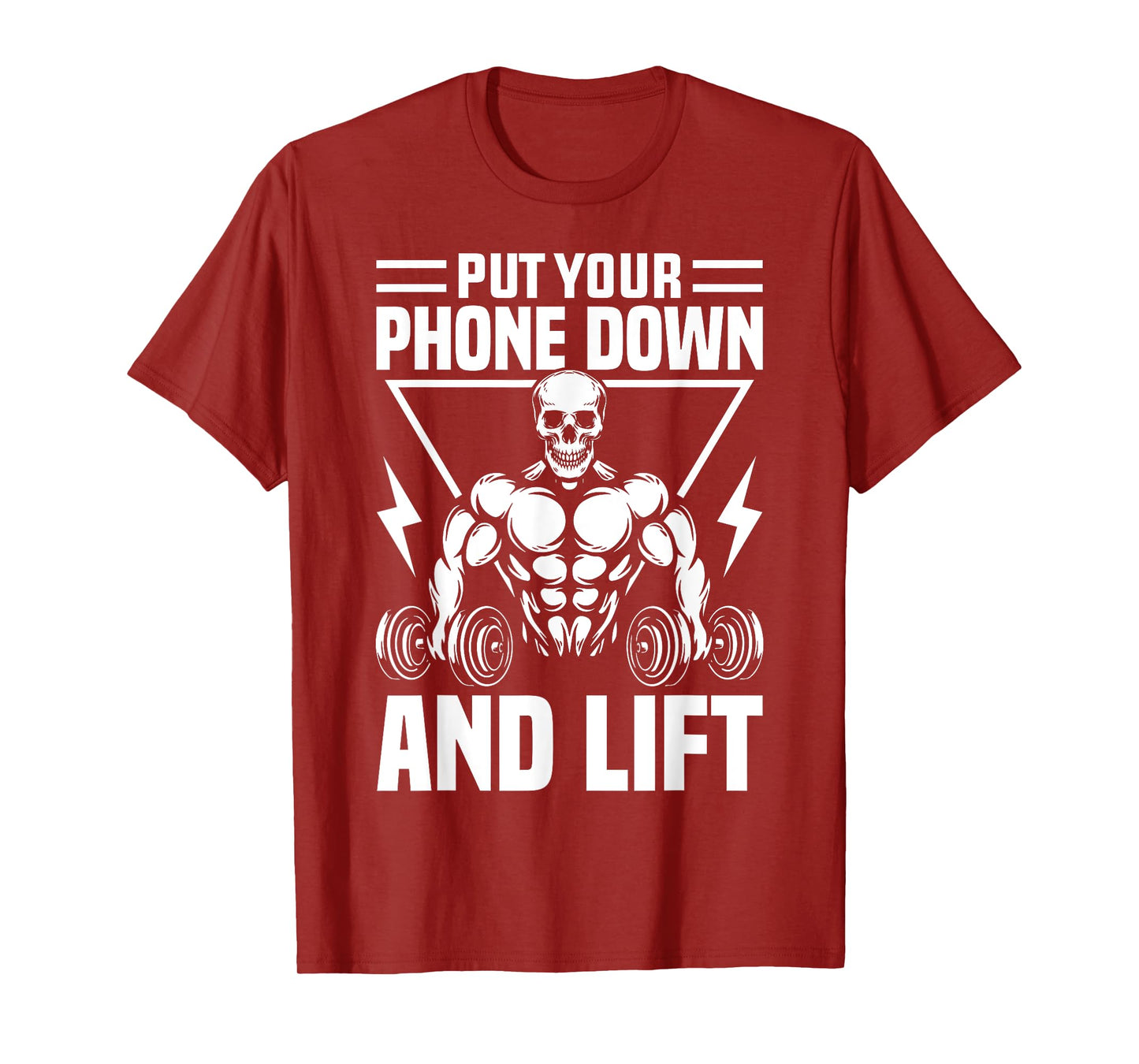 Put Your Phone Down And Lift Gym Etiquette Fitness Rules Fun T-Shirt