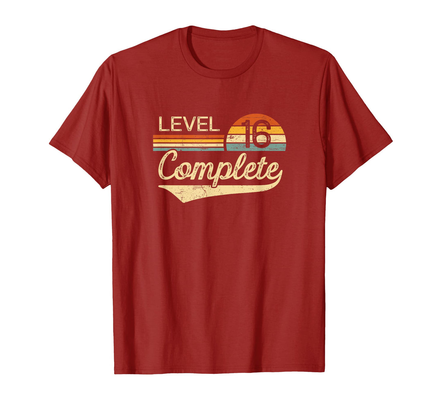 Level 16 Complete Vintage 16th Wedding Anniversary T-Shirt