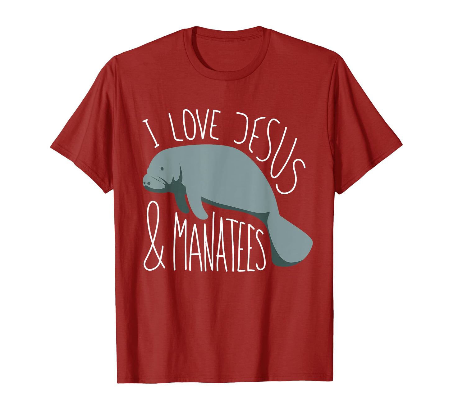 Manatee Lover I Jesus & Manatees I Sea Cow T-Shirt