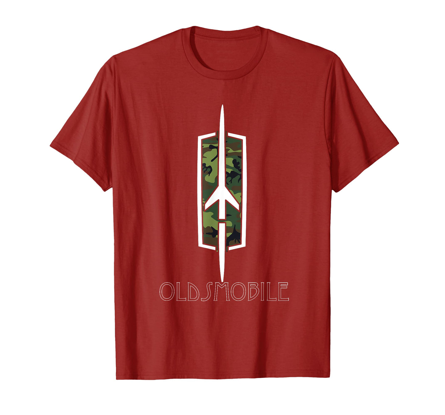 Oldtimer Show Vintage Oldsmobile Camouflage Rockets Logo T-Shirt