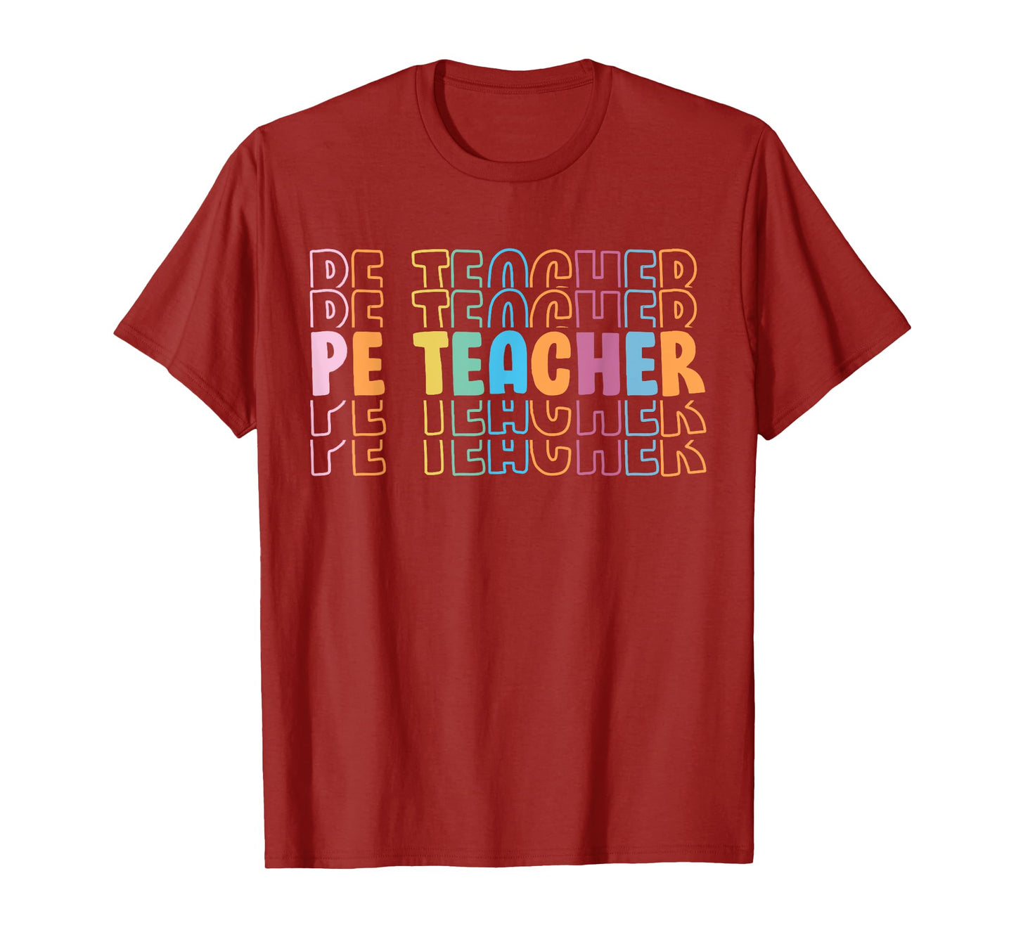 PE Teacher Vintage retro groovy Physical Education Teacher T-Shirt