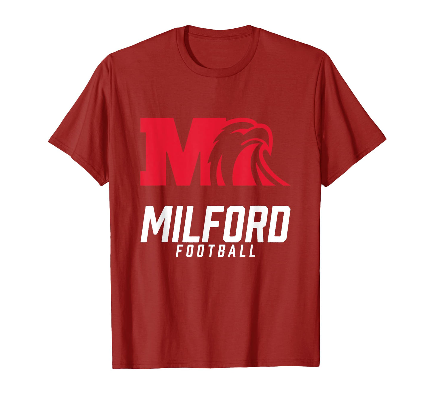 Milford Eagles Logo Football Team HS T-Shirt